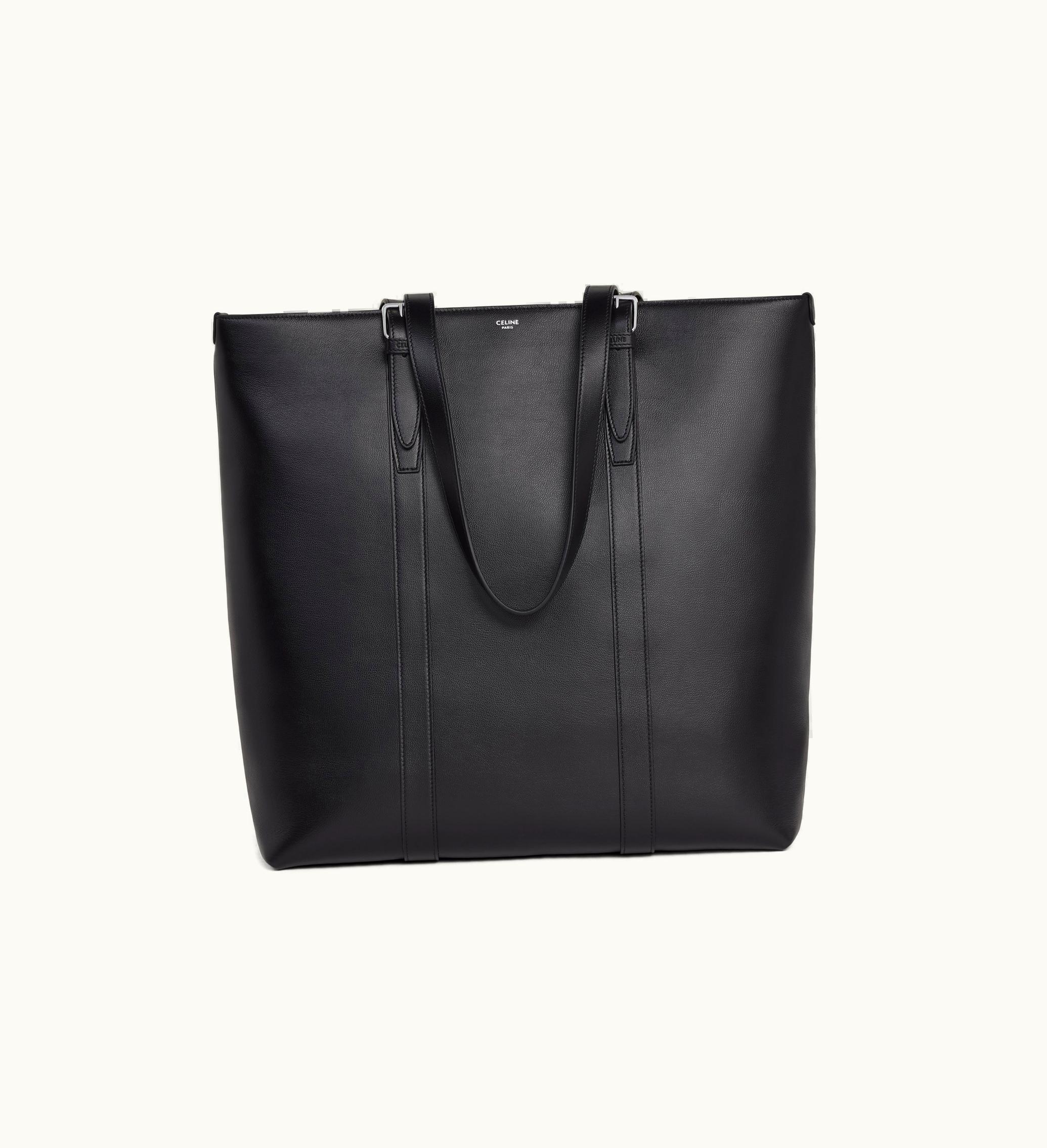 Celine Celine Cabas With Buckle In Smooth Calfskin - Black