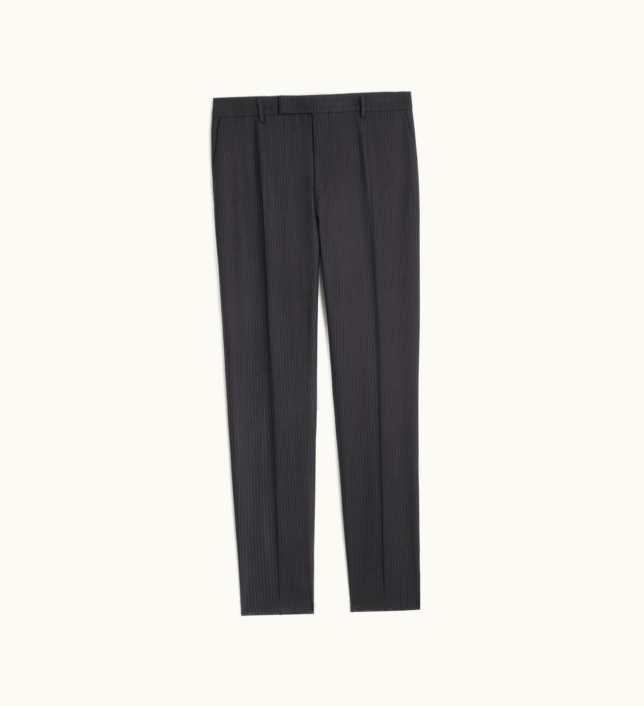 Celine Celine Classic Striped Flannel Pants - Noir / Gris