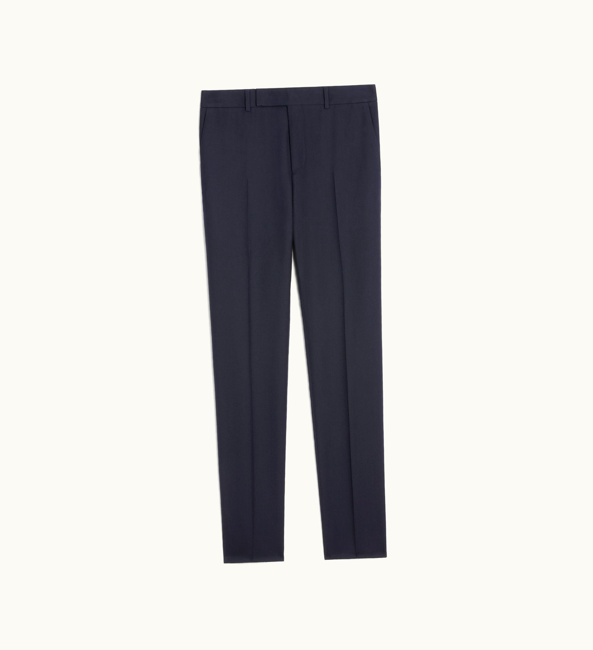 Celine Celine Classic Pants In Wool Gabardine - Navy