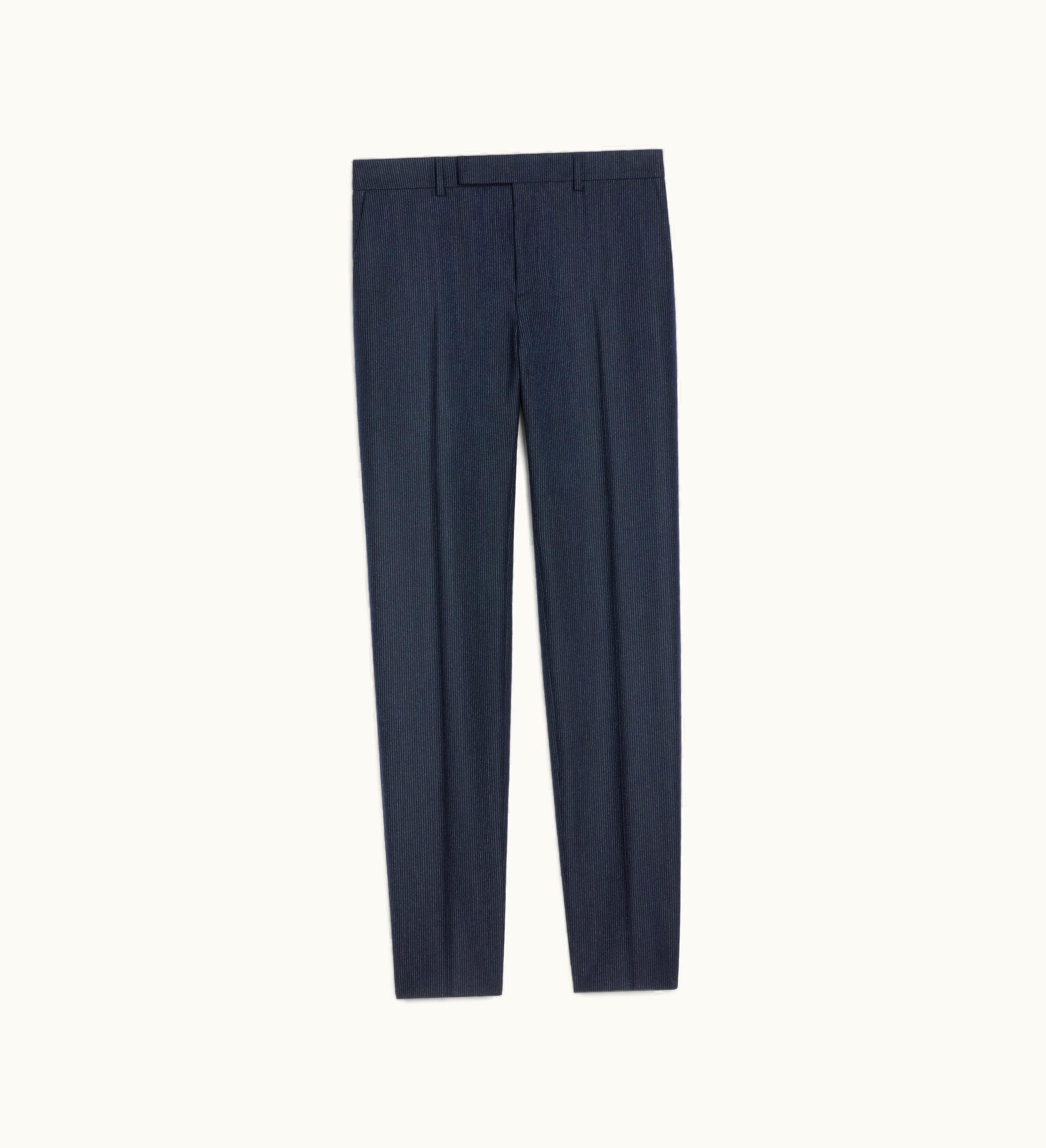 Celine Celine Classic Striped Flannel Pants - Navy / Craie