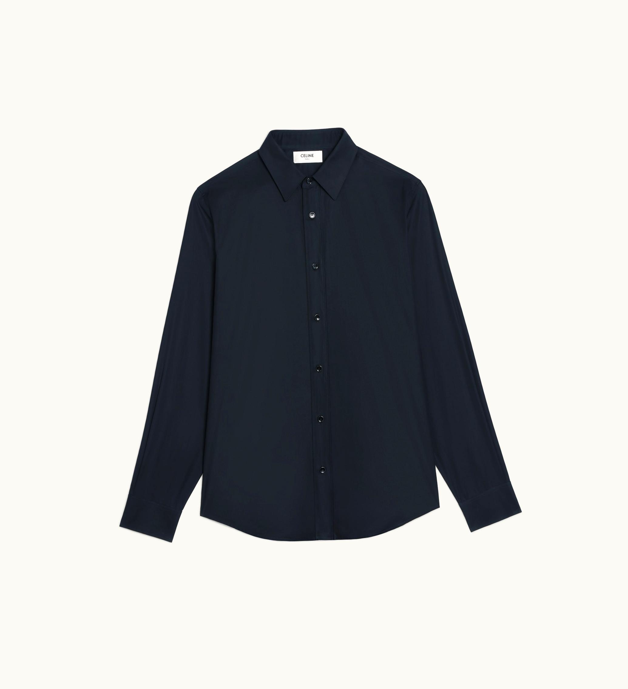 Celine Celine Loose Shirt In Cotton Poplin - Black