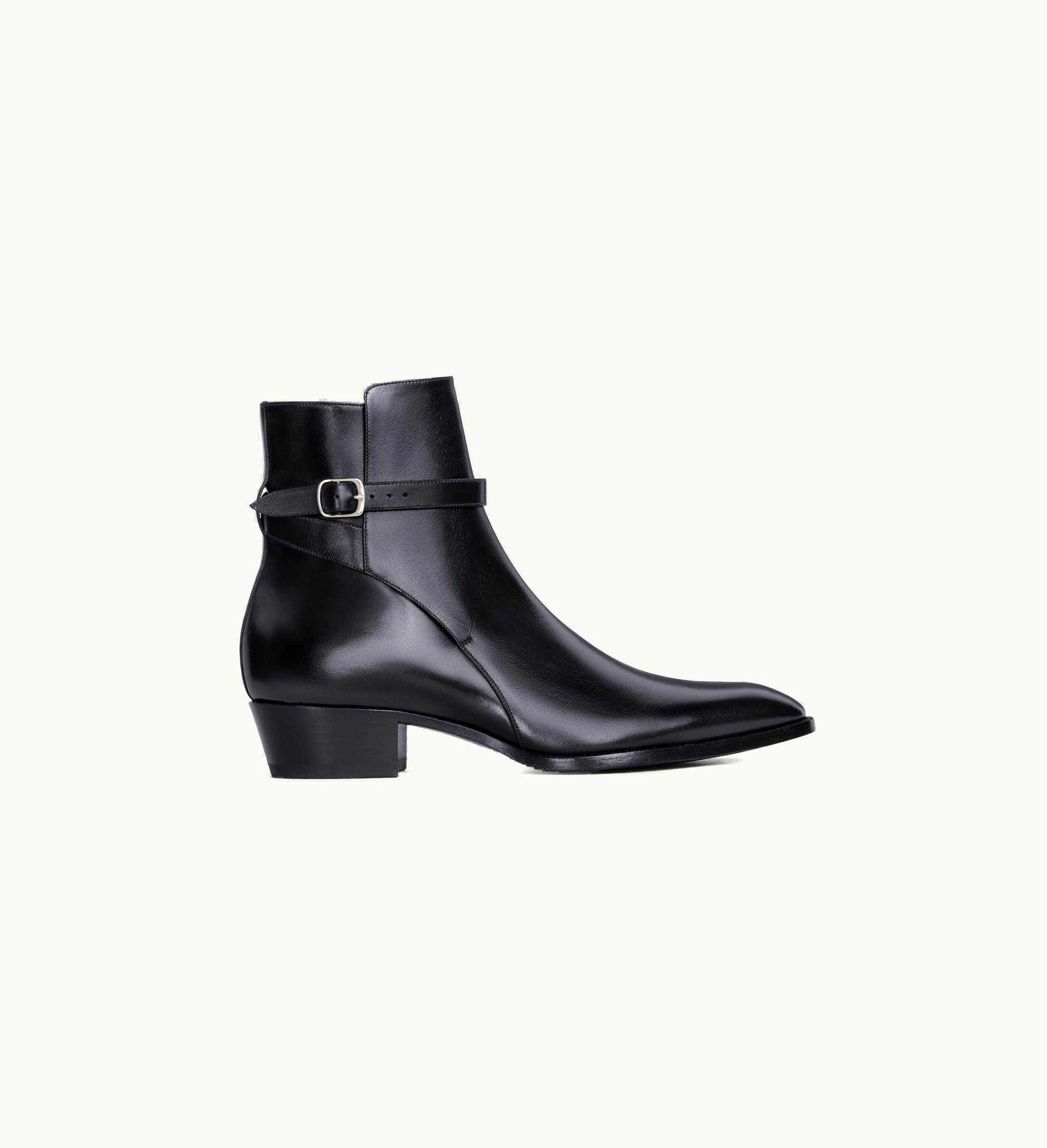 Celine Celine Drugstore Jodhpur Boot In Shiny Calfskin - Black