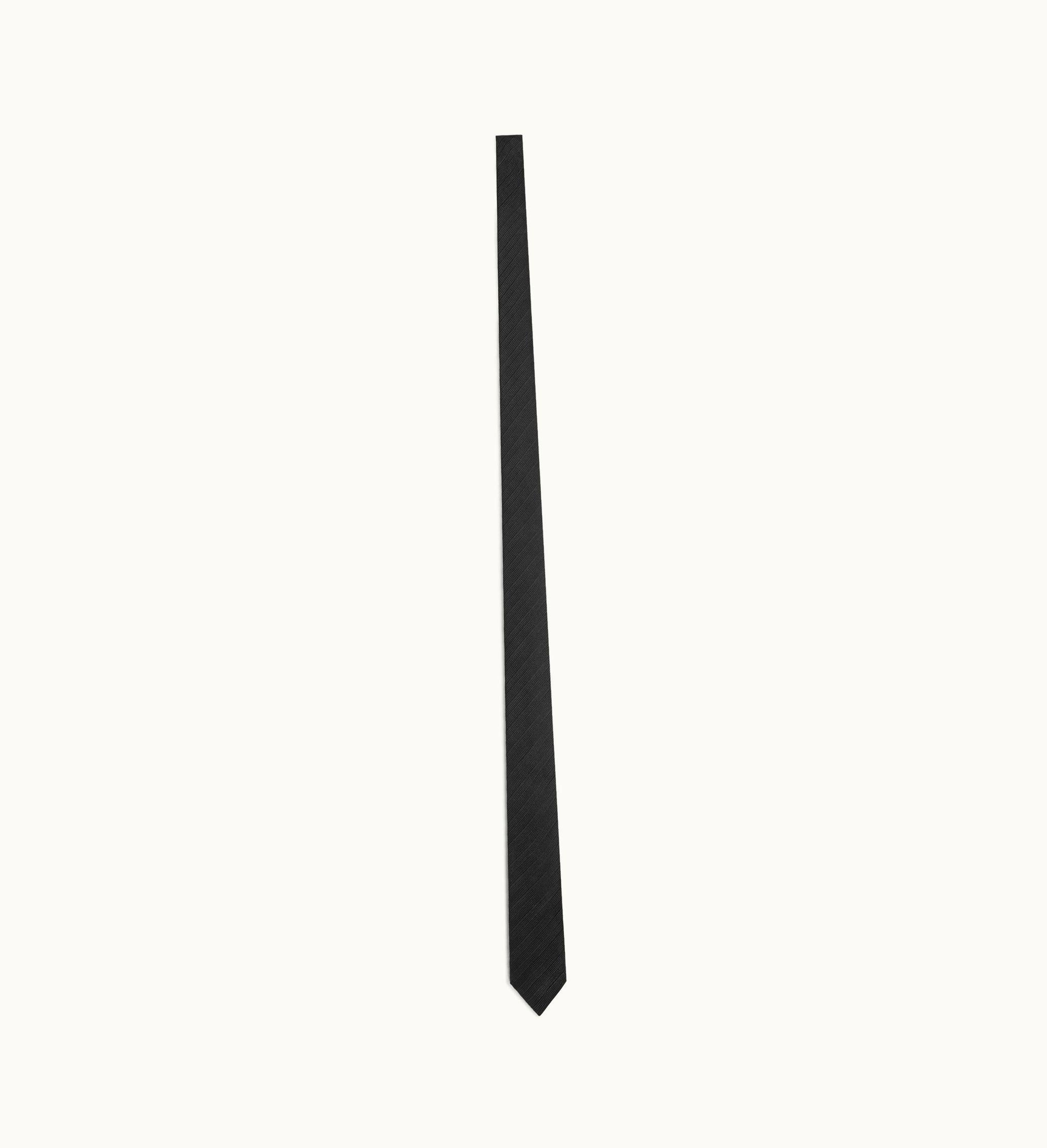 Celine Celine Thin Tie In Silk Jacquard - Black