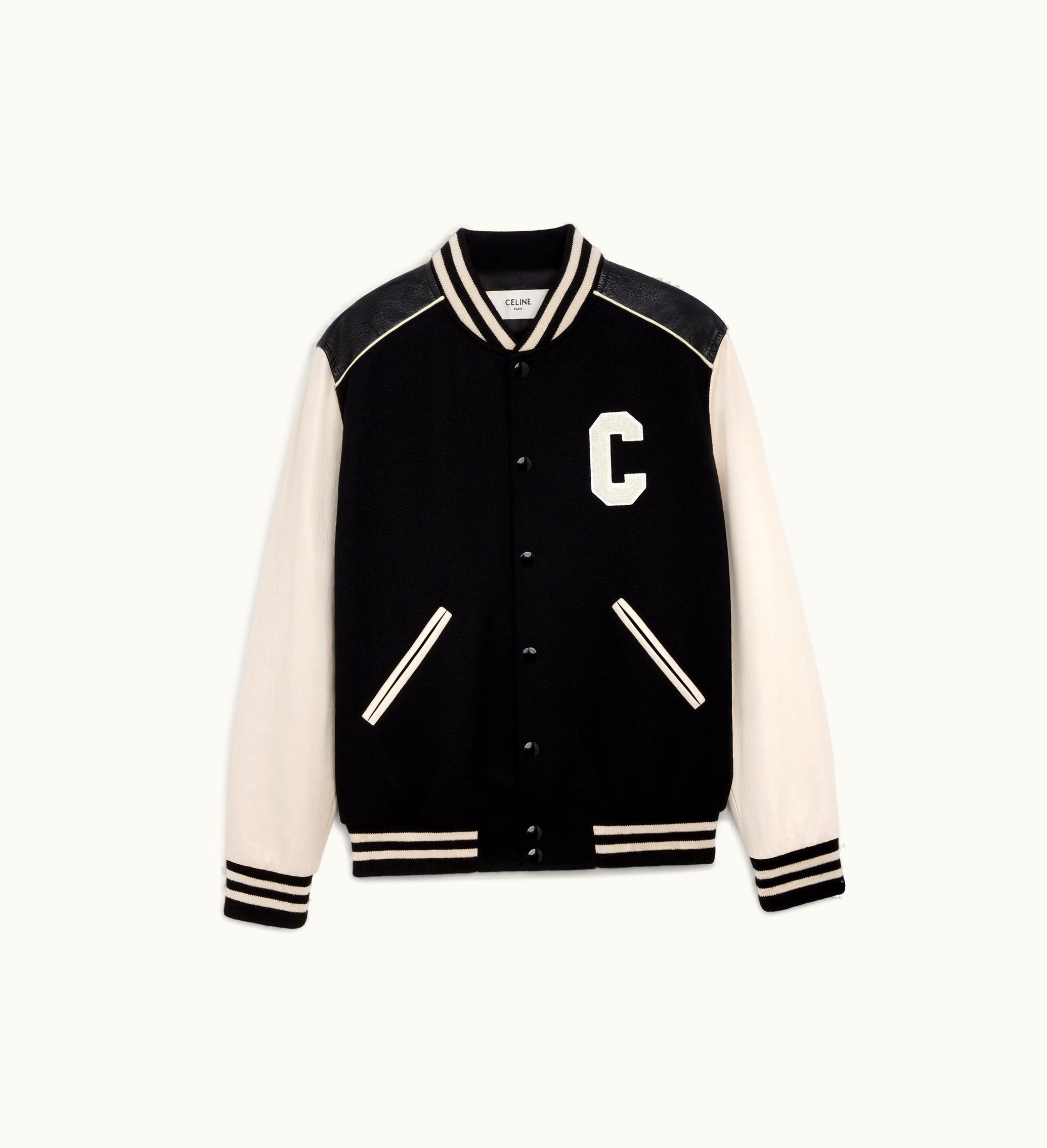 Celine Celine Classic Teddy Jacket In Textured Wool - Black