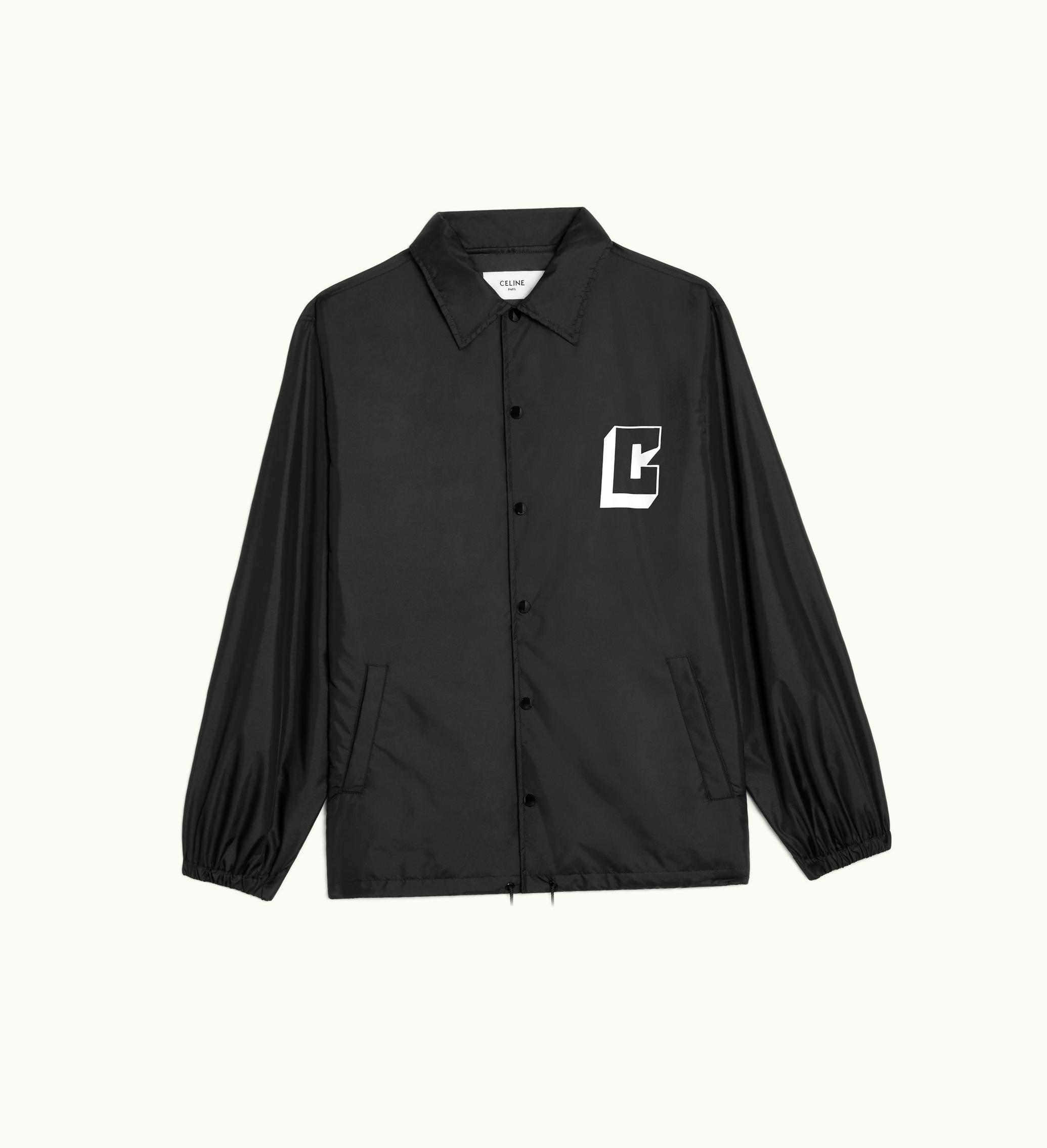 Celine Celine Coach Jacket In Lightweight Nylon - Black