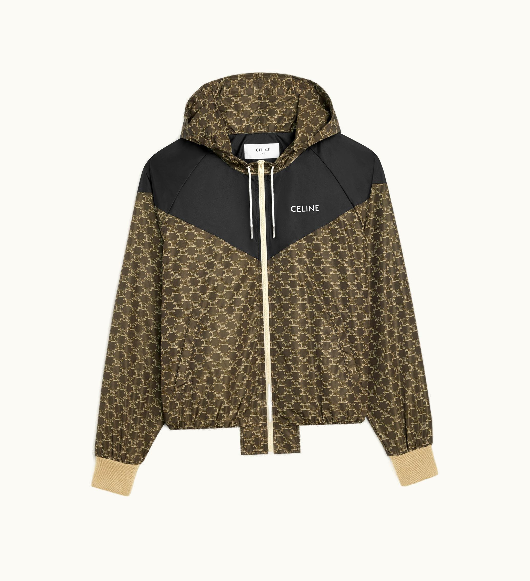 Celine Celine Blouson Jacket In Monogram Nylon - Beige / Black