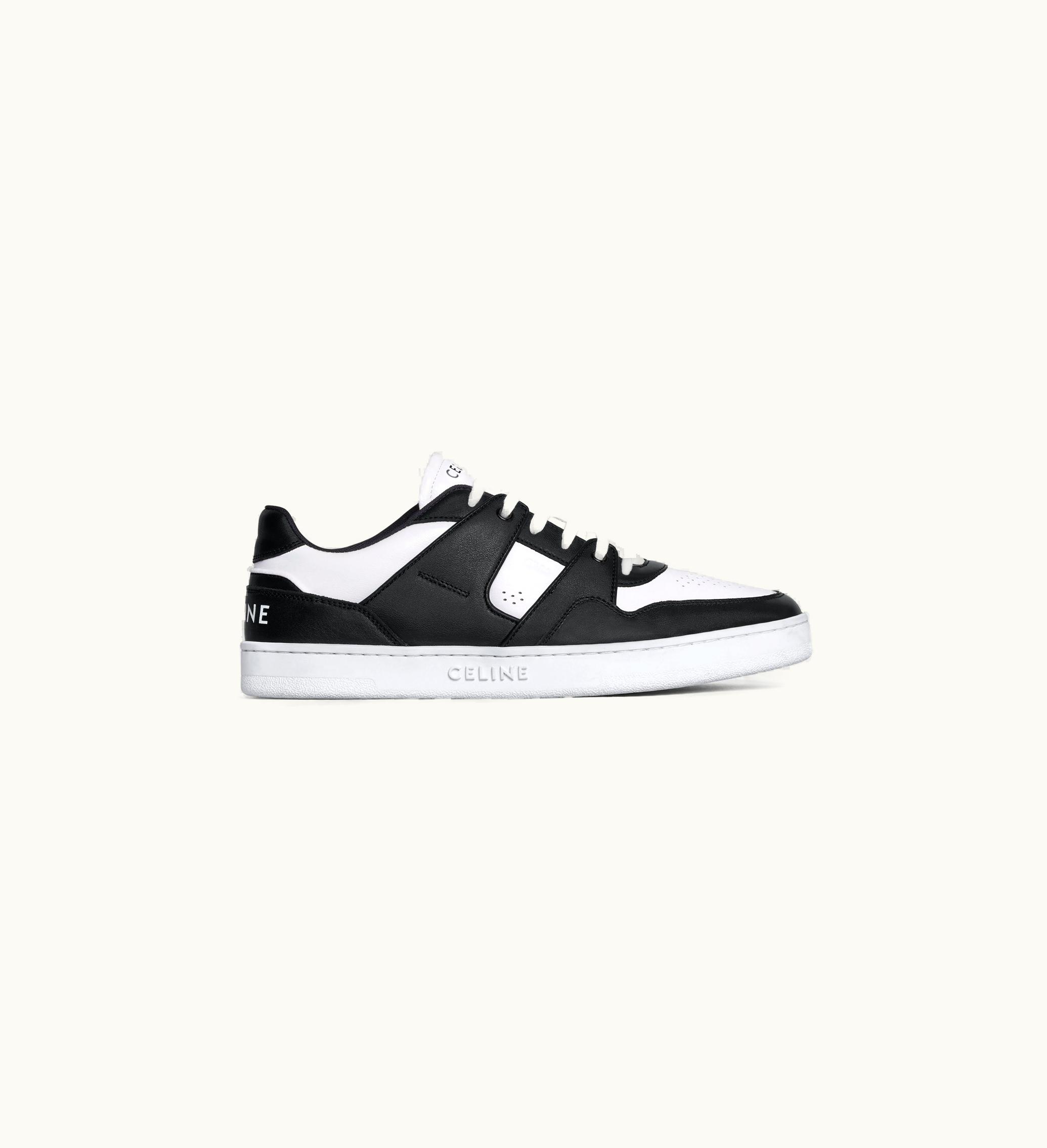 Celine Celine Trainer CT-04 Low LACE-UP Sneaker In Calfskin - White / Black