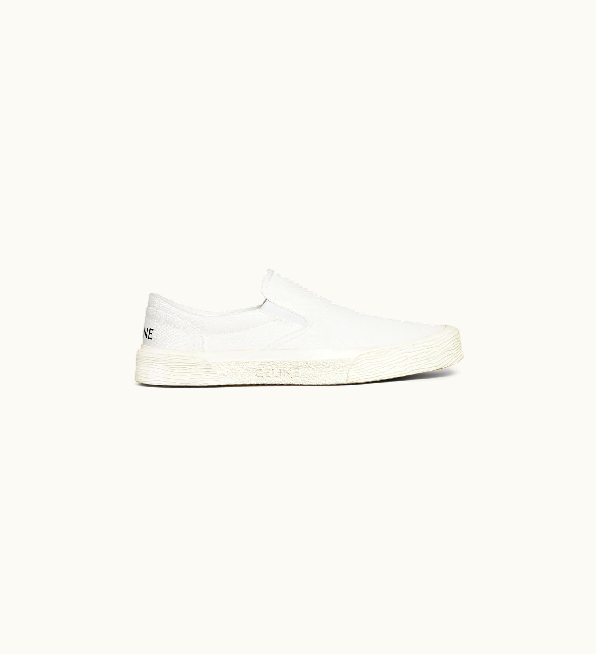 Celine Celine Elliot SLIP-ON In Canvas - Off White