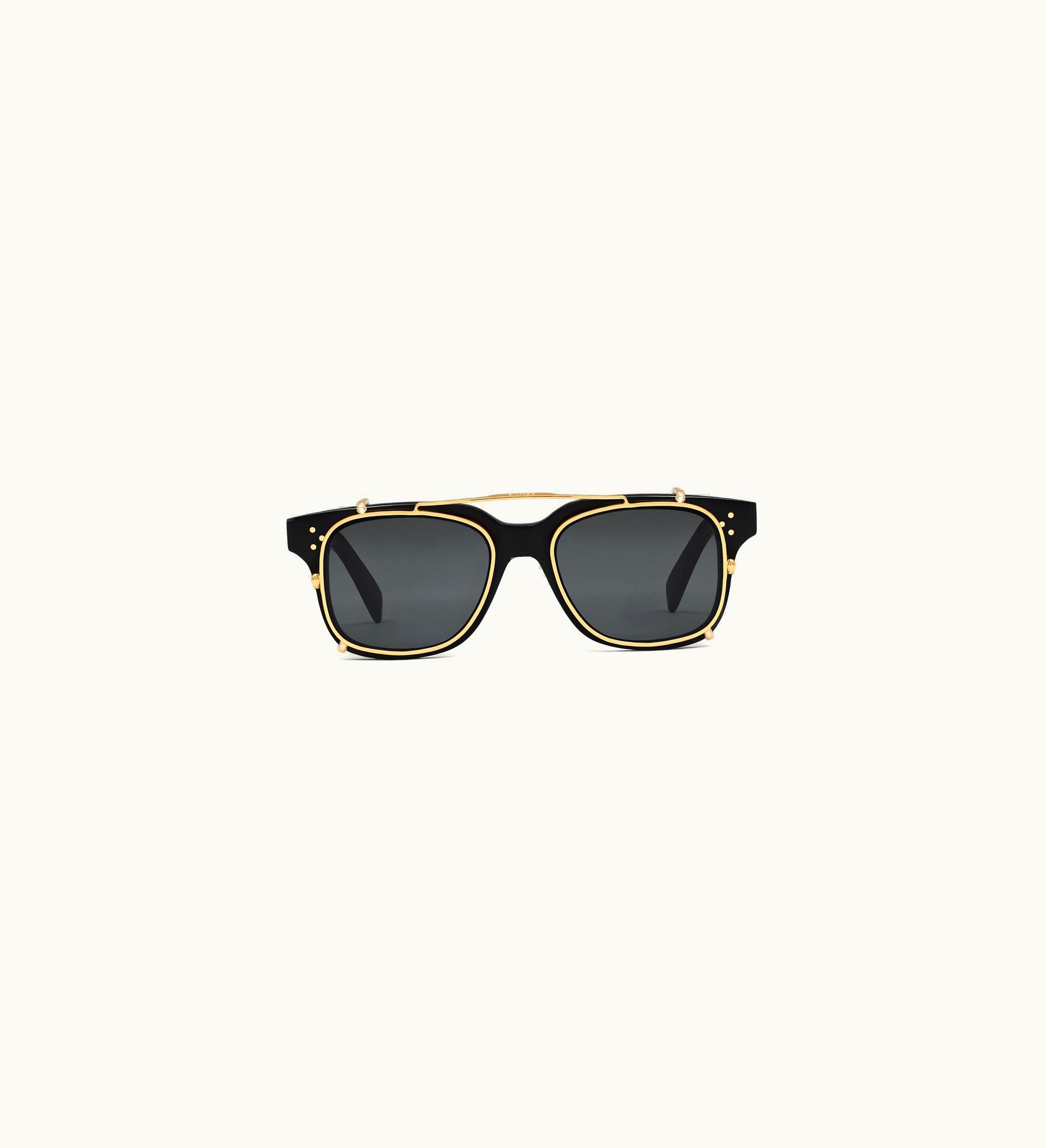 Celine Celine Black Frame 51 Sunglasses In Acetate With Metal - Black