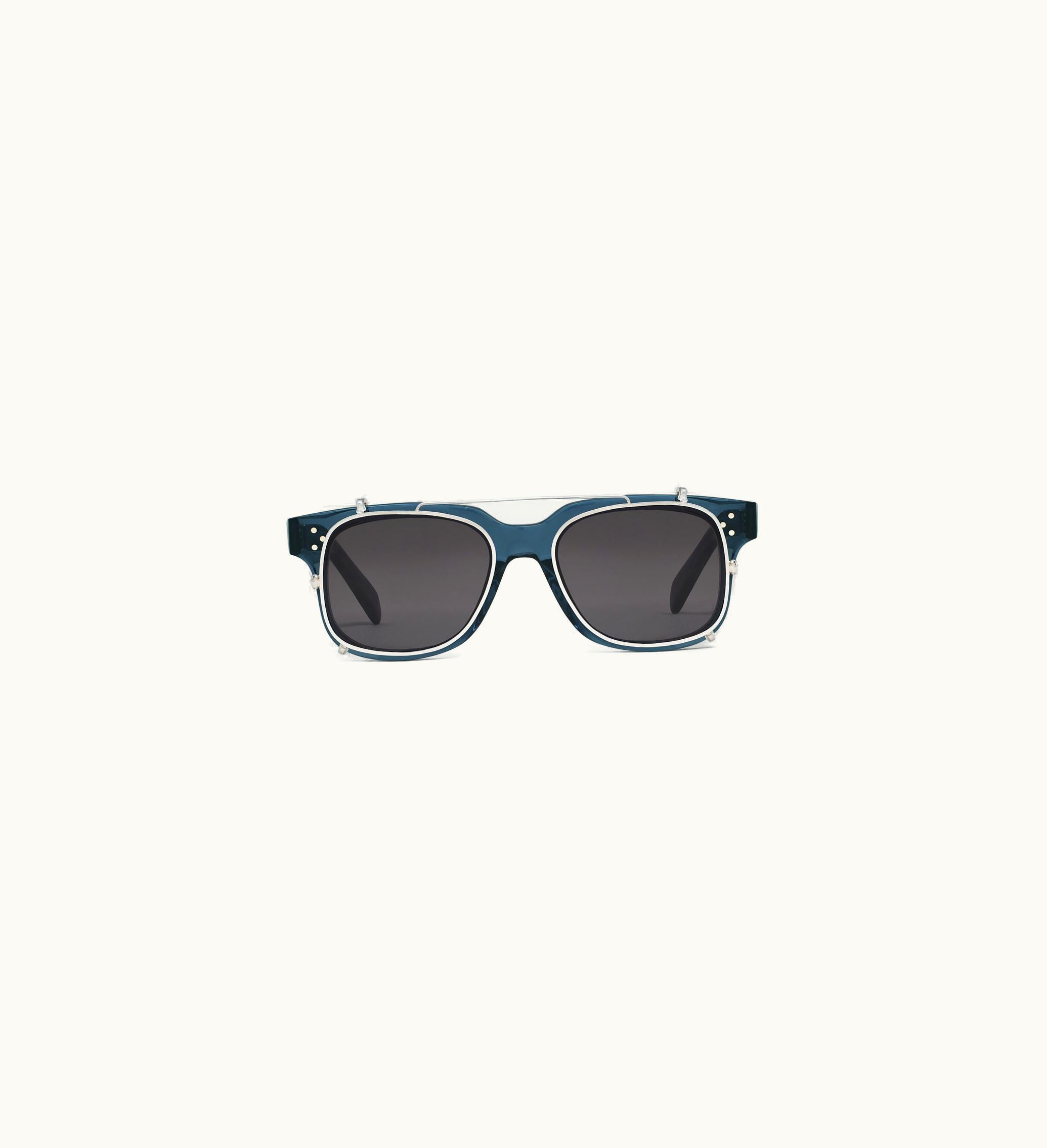 Celine Celine Black Frame 51 Sunglasses In Acetate With Metal - Transparent Blue