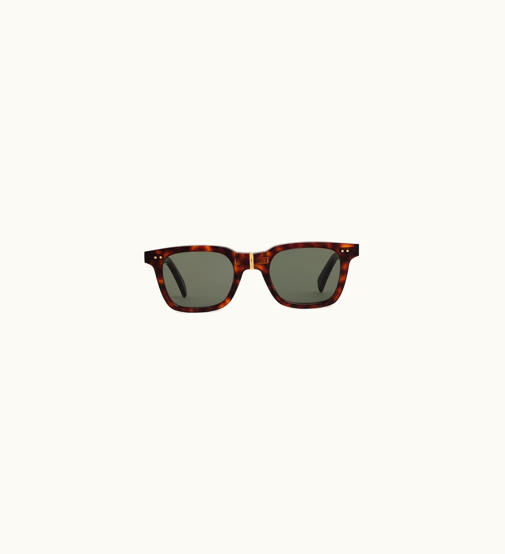 Celine Black Frame 44 Sunglasses In Acetate With Metal - Red Havana