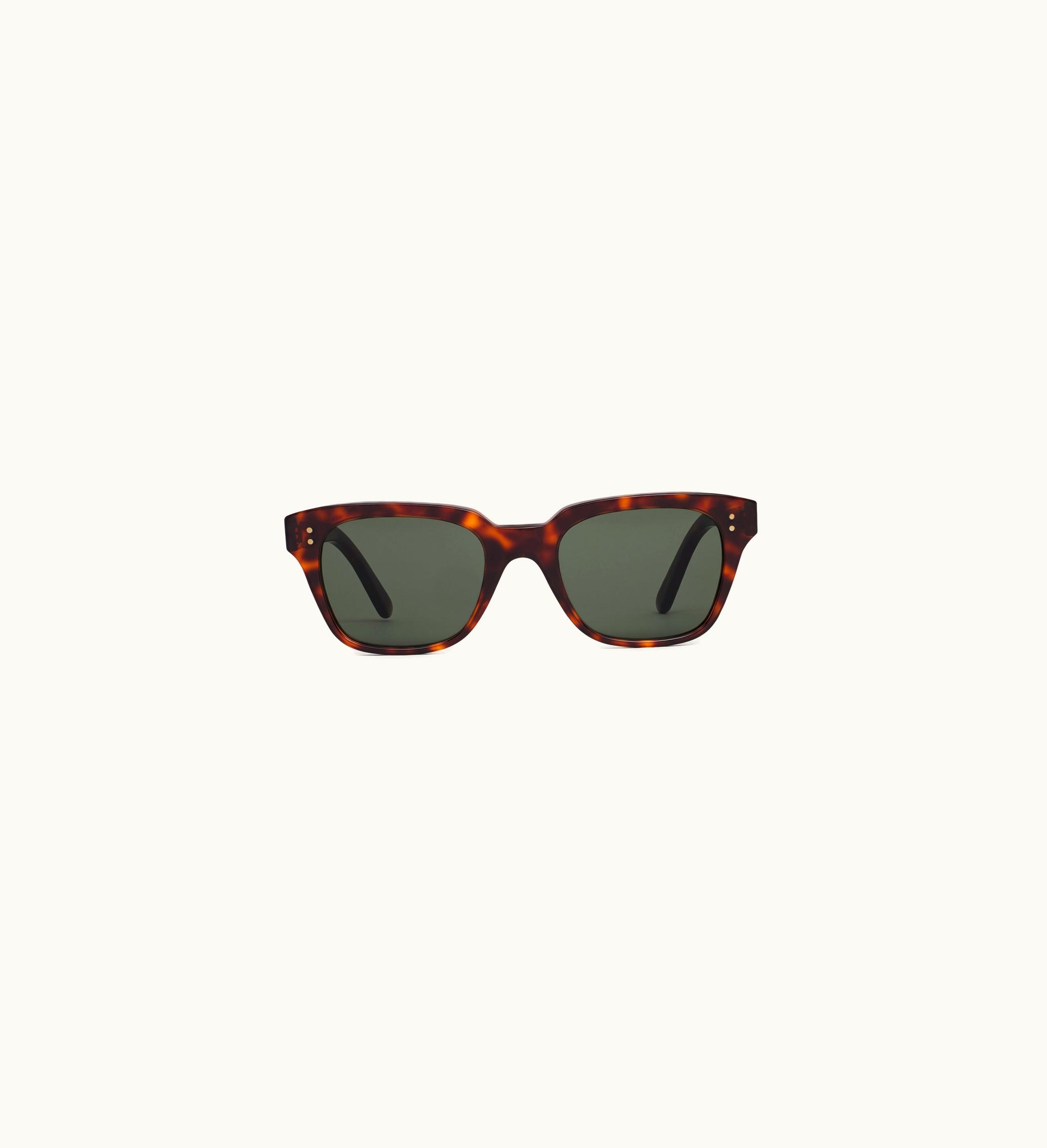 Celine Black Frame 04 Sunglasses In Acetate - Red Havana