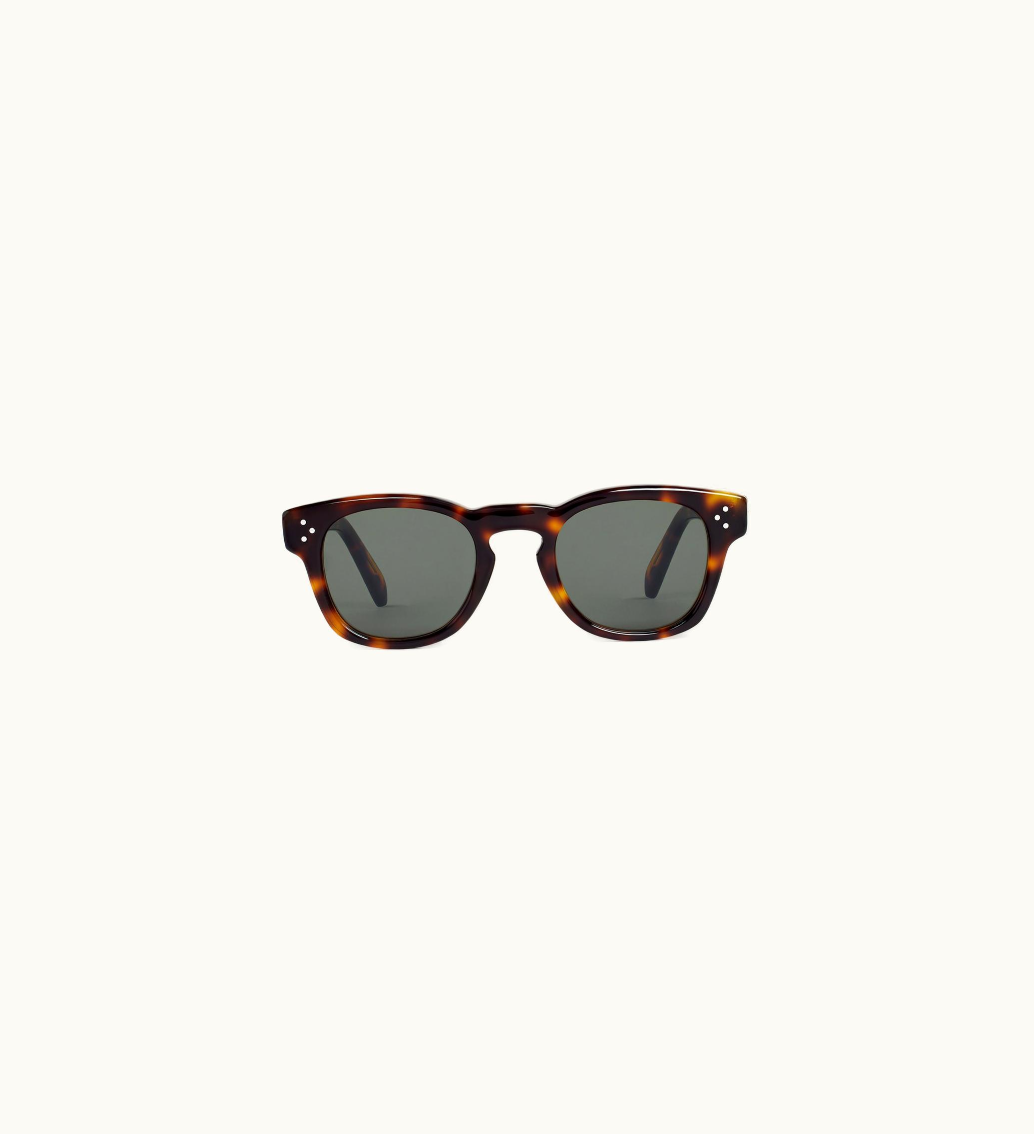Celine Black Frame 42 Sunglasses In Acetate - Dark Havana