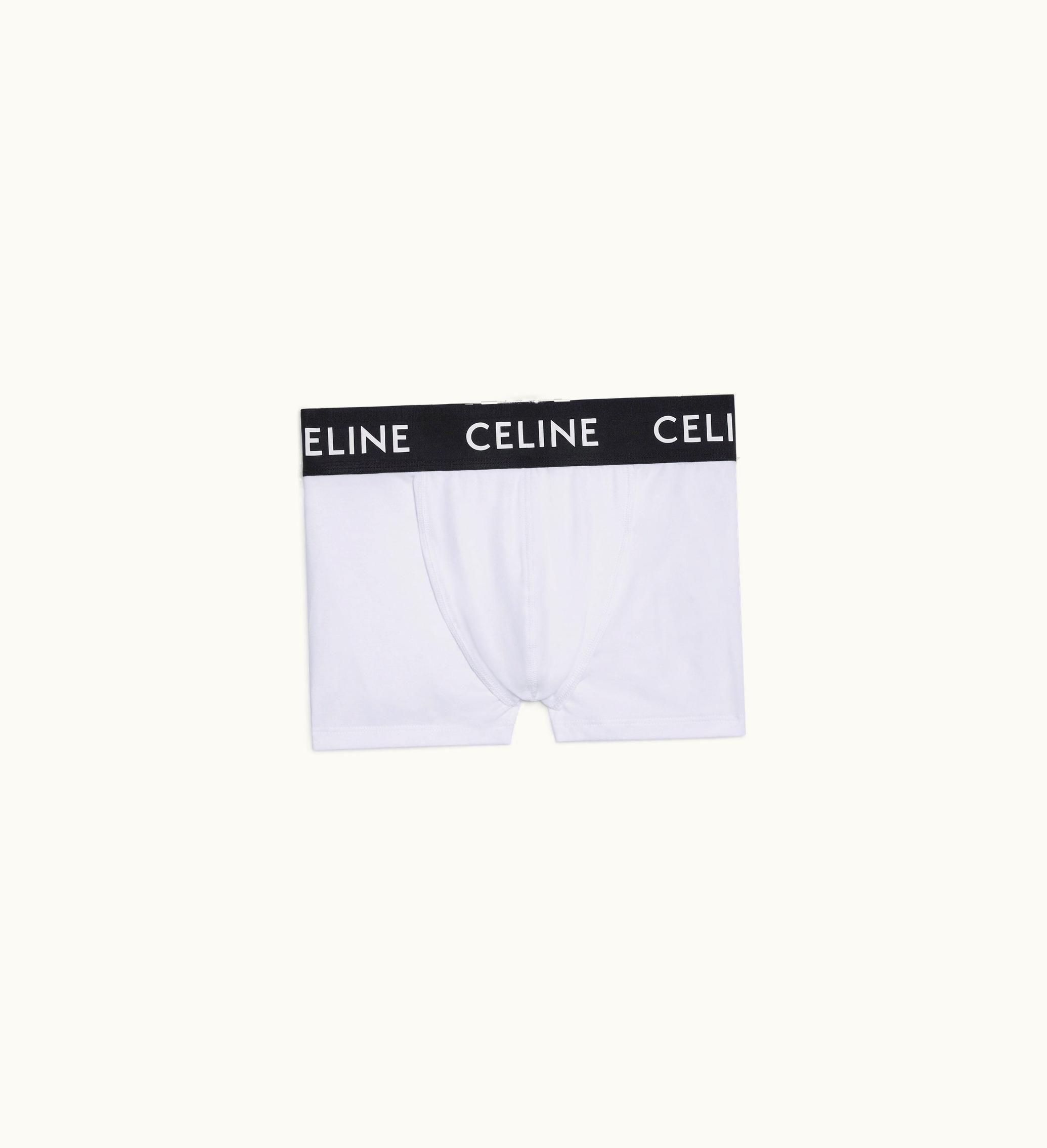 Celine Celine Boxers In Cotton Jersey - White / Black