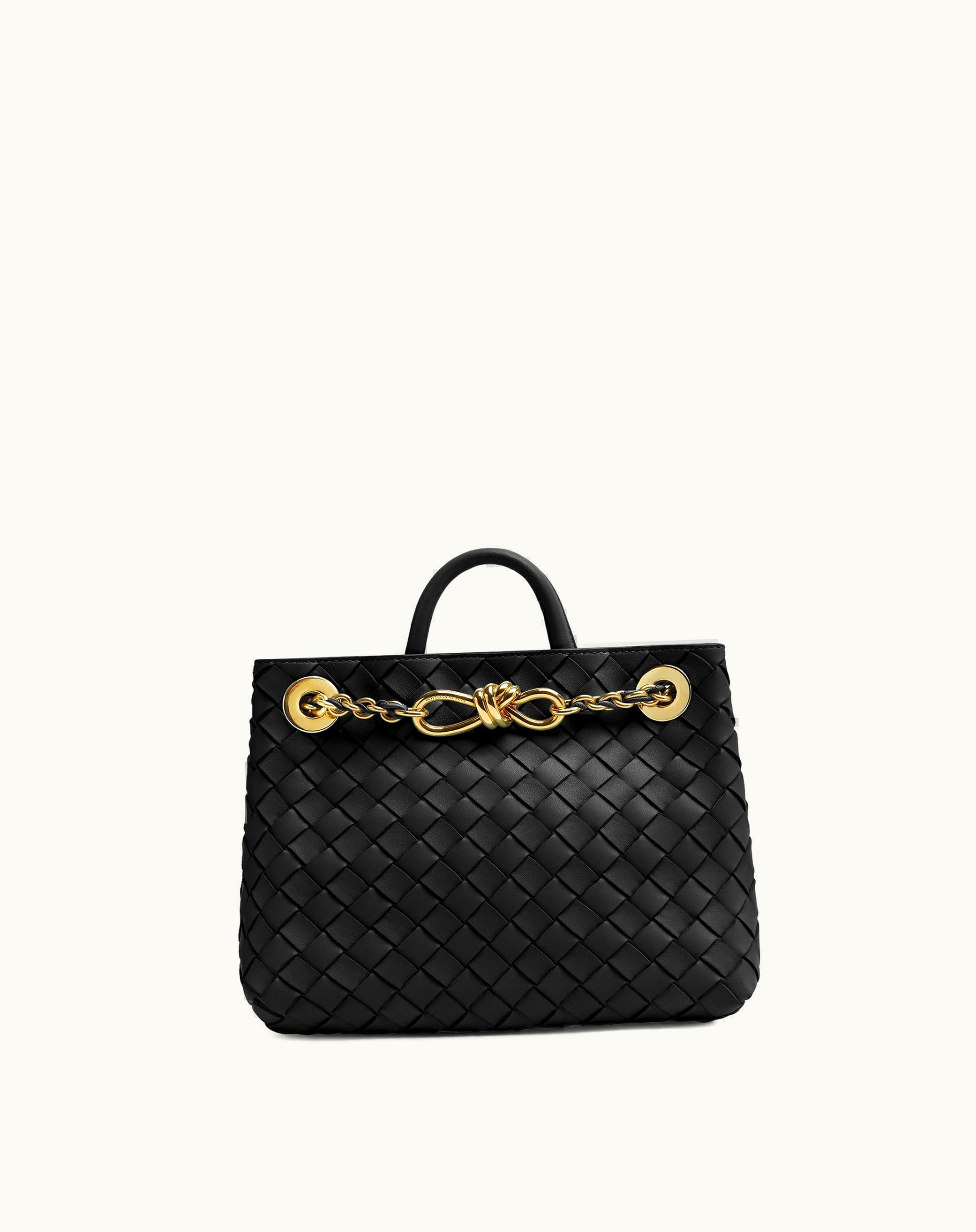 Bottega Veneta Bottega Veneta Women's Small Andiamo With Chain In Black