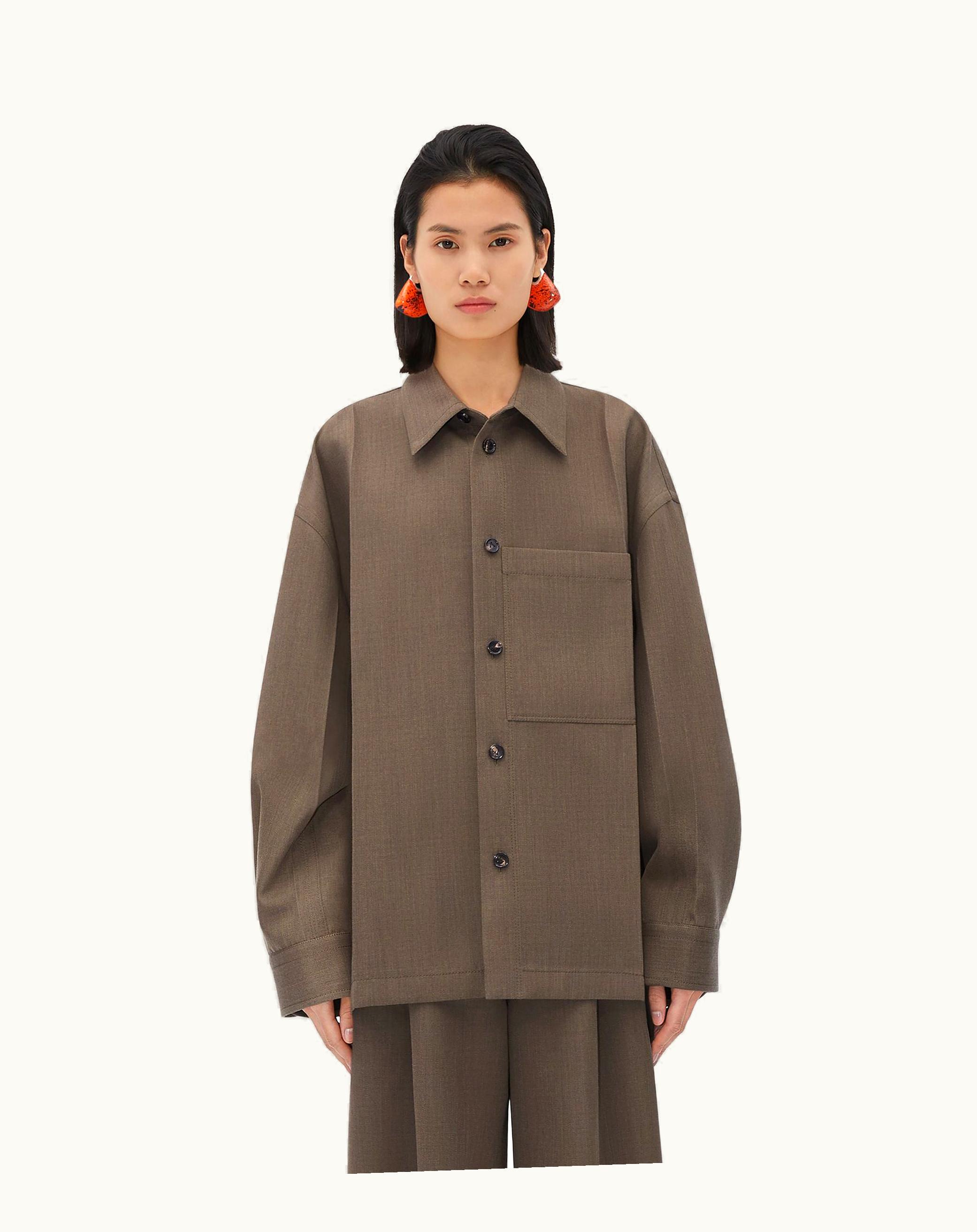 Bottega Veneta Bottega Veneta Women's Soft Wool Twill Jacket In Milkweed