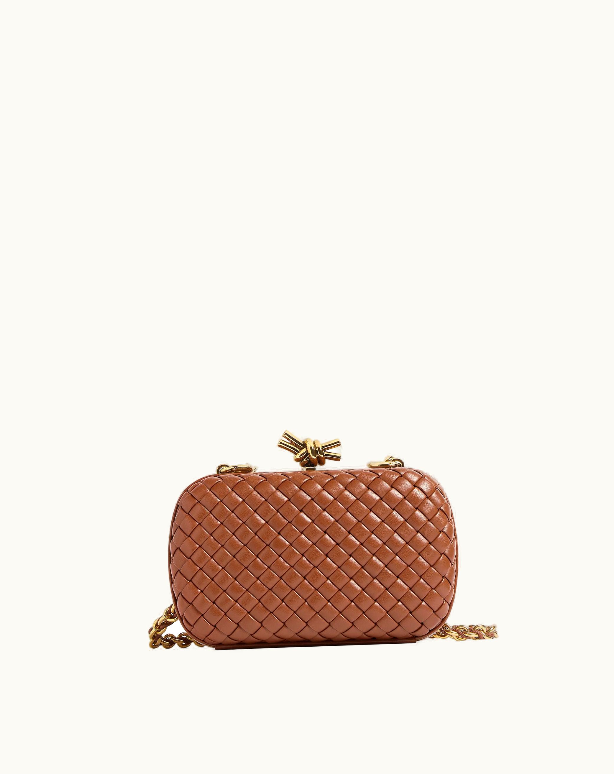 Bottega Veneta Bottega Veneta Women's Knot With Chain In Cognac