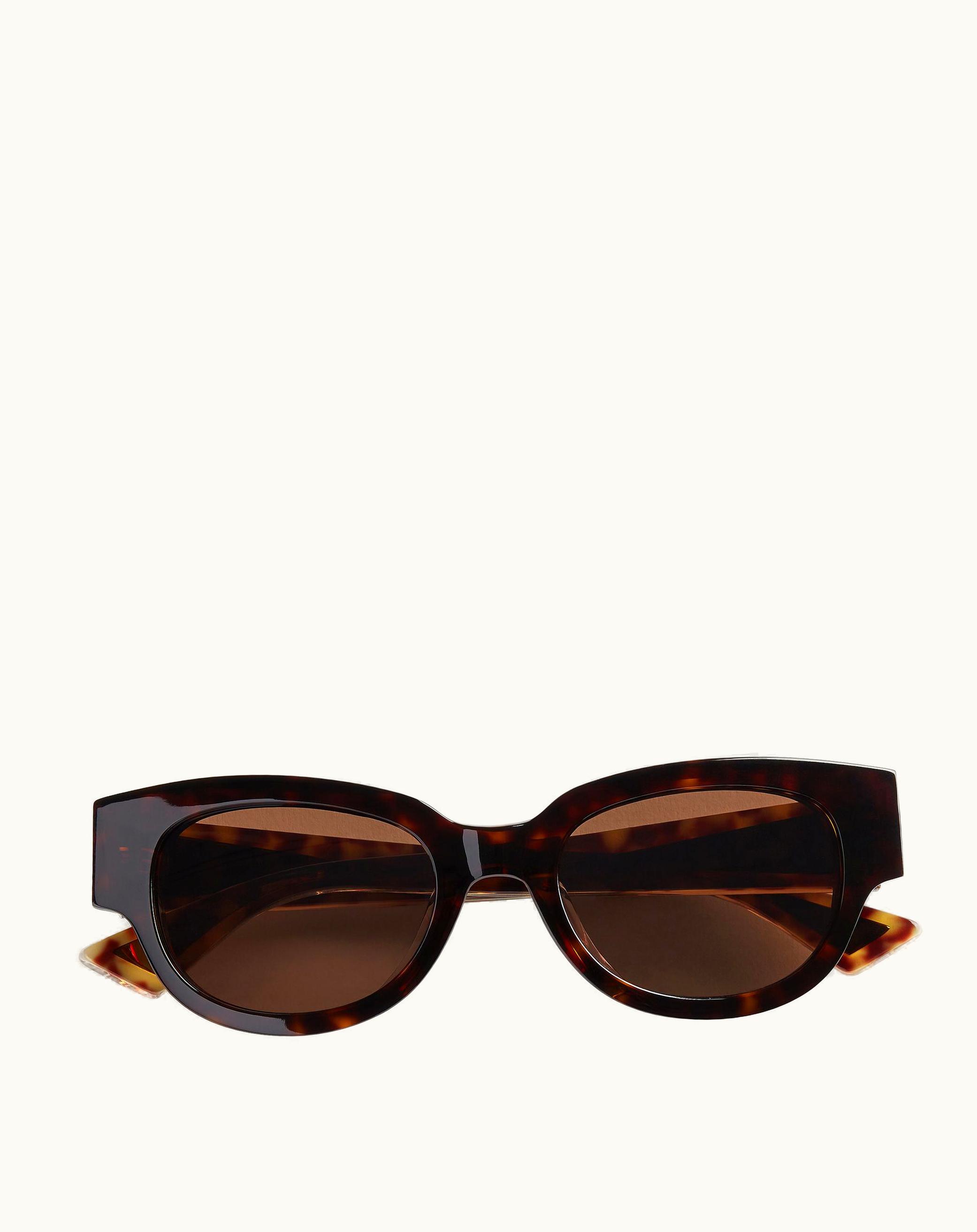 Bottega Veneta Bottega Veneta Women's Tri-Fold Square Sunglasses In Havana / Brown
