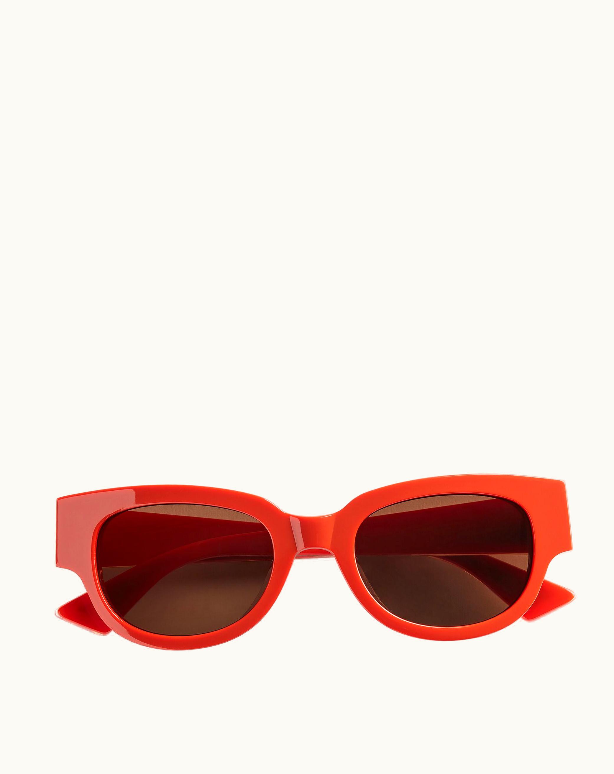 Bottega Veneta Bottega Veneta Women's Tri-Fold Square Sunglasses In Orange / Brown