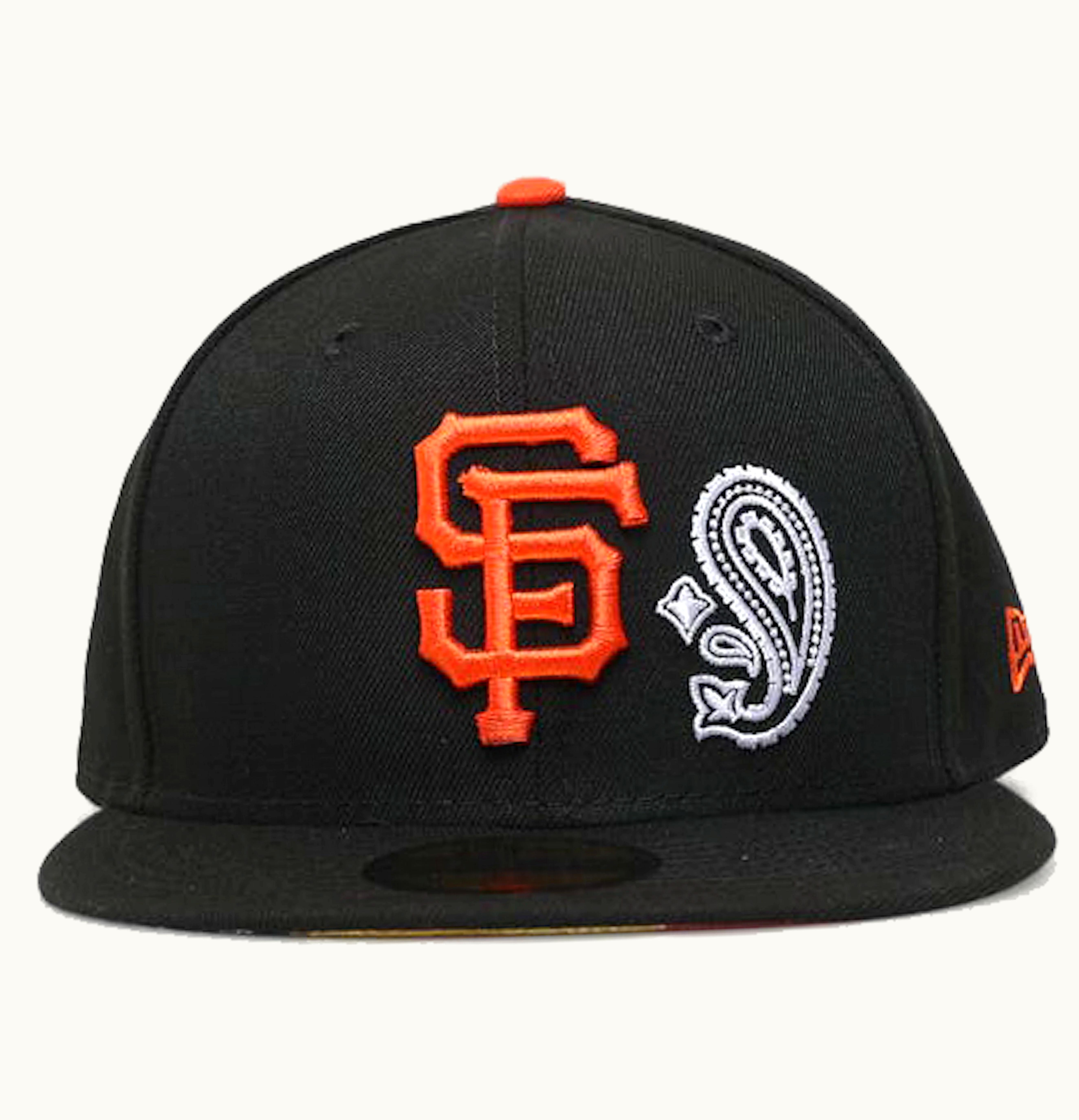 New Era New Era San Francisco Giants Patchwork Paisley Undervisor 59Fifty Fitted Hat Black