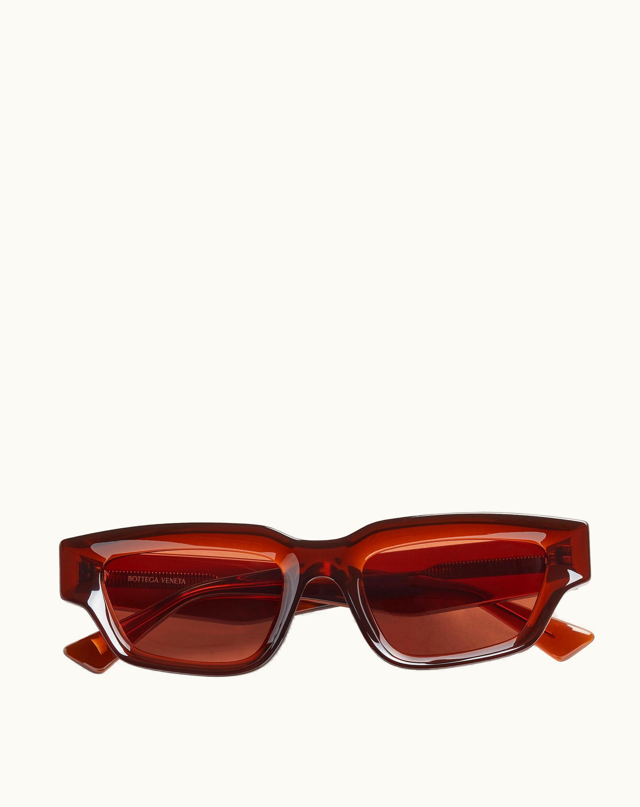 Bottega Veneta Bottega Veneta Sharp Square Sunglasses In Brown
