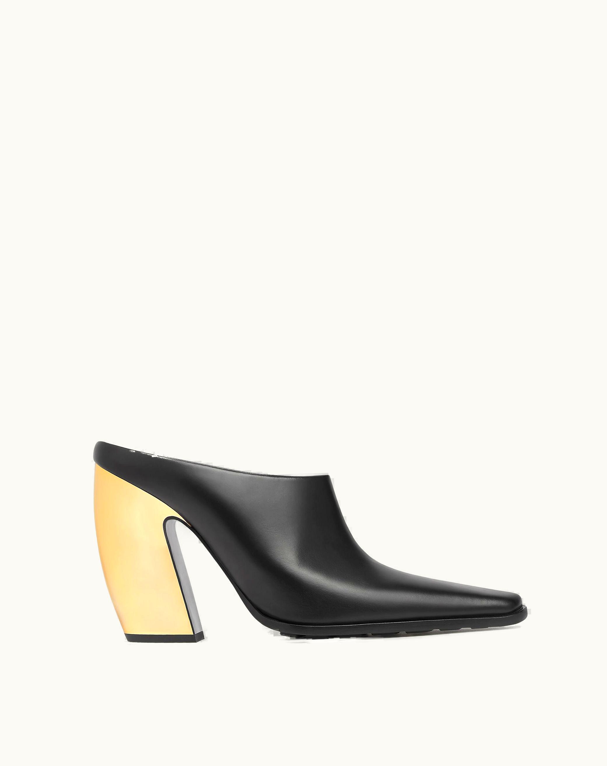 Bottega Veneta Bottega Veneta Women's Tex Mule In Black / Gold