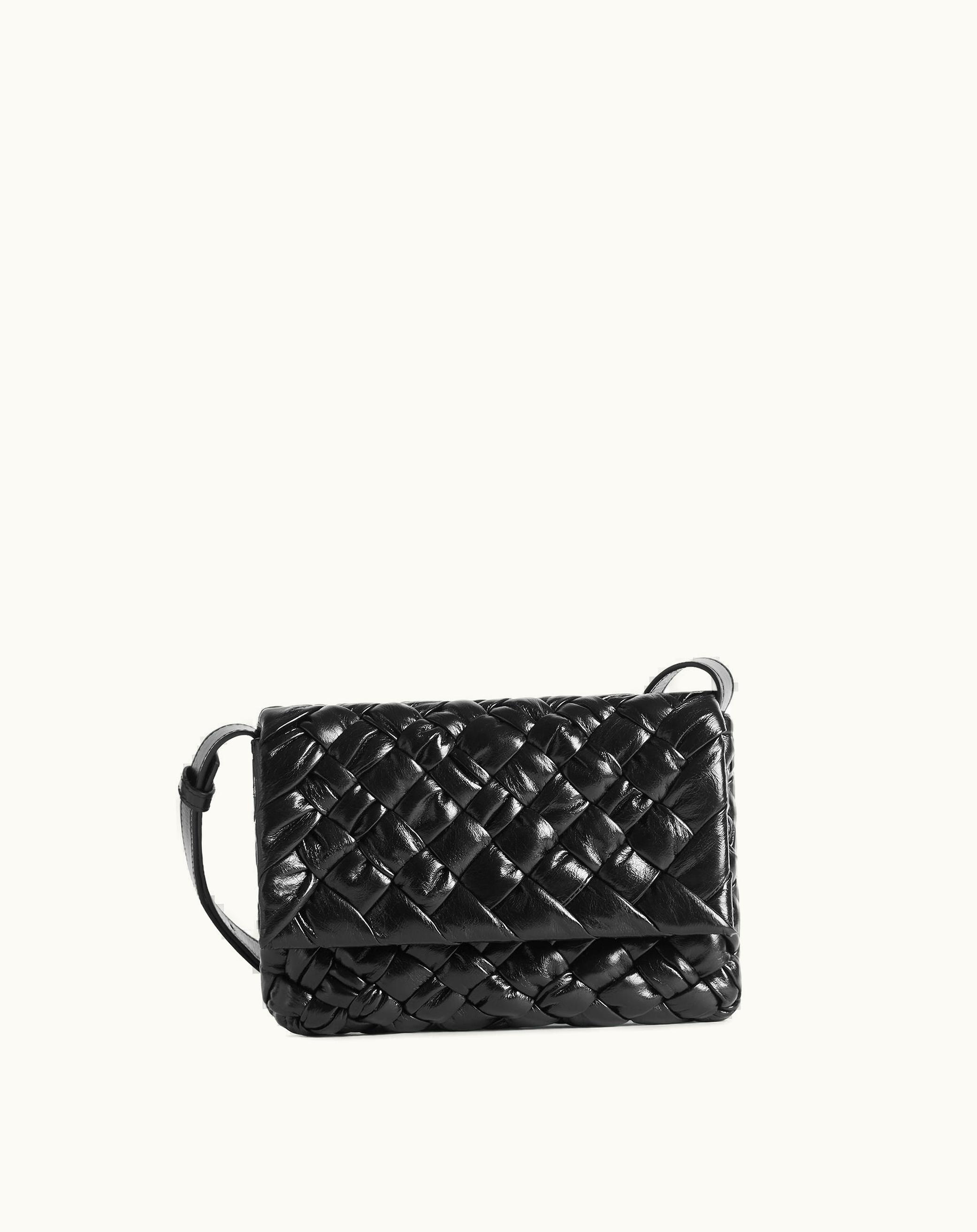 Bottega Veneta Bottega Veneta Men's Small Rumple Messenger In Black