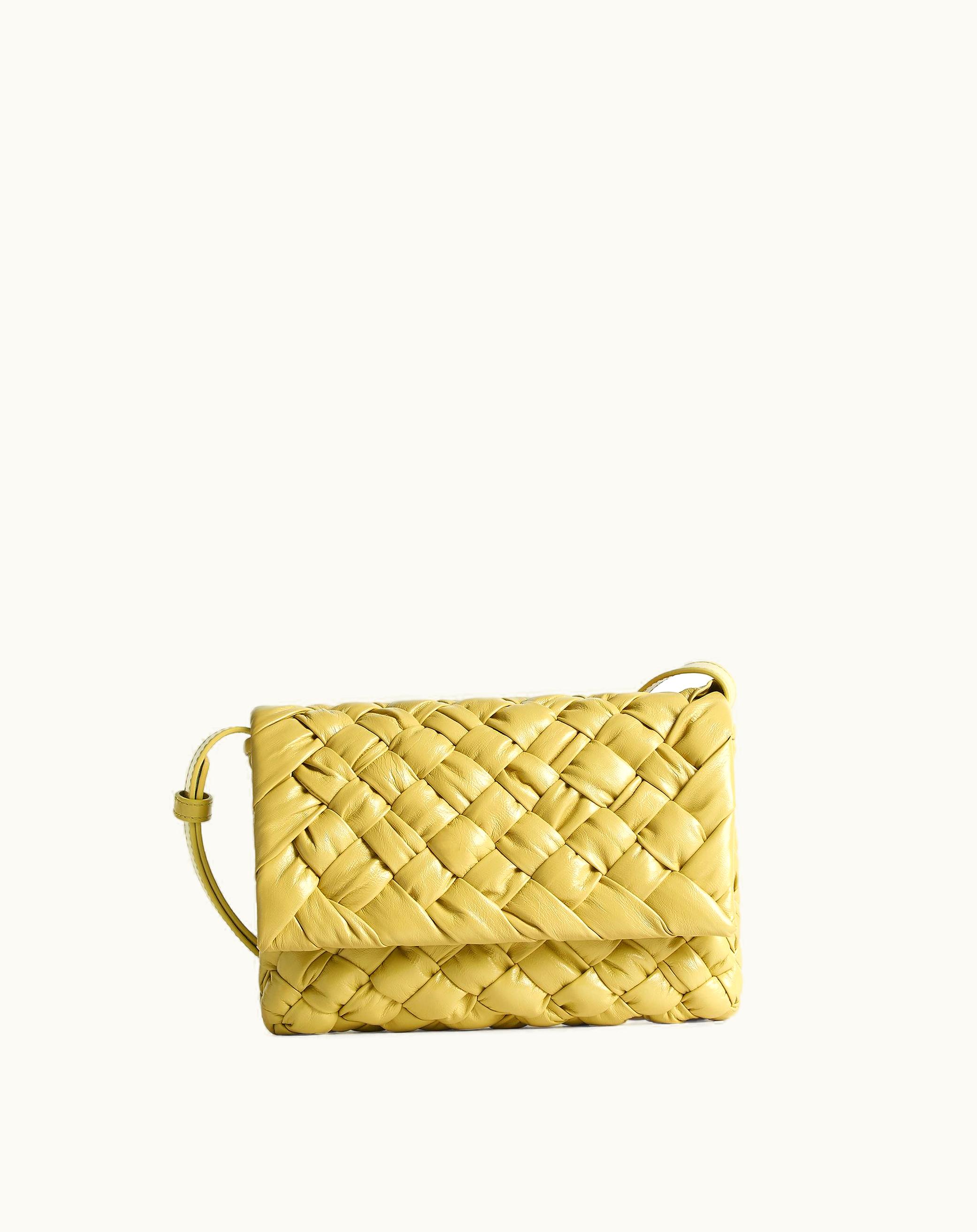 Bottega Veneta Bottega Veneta Men's Small Rumple Messenger In Straw