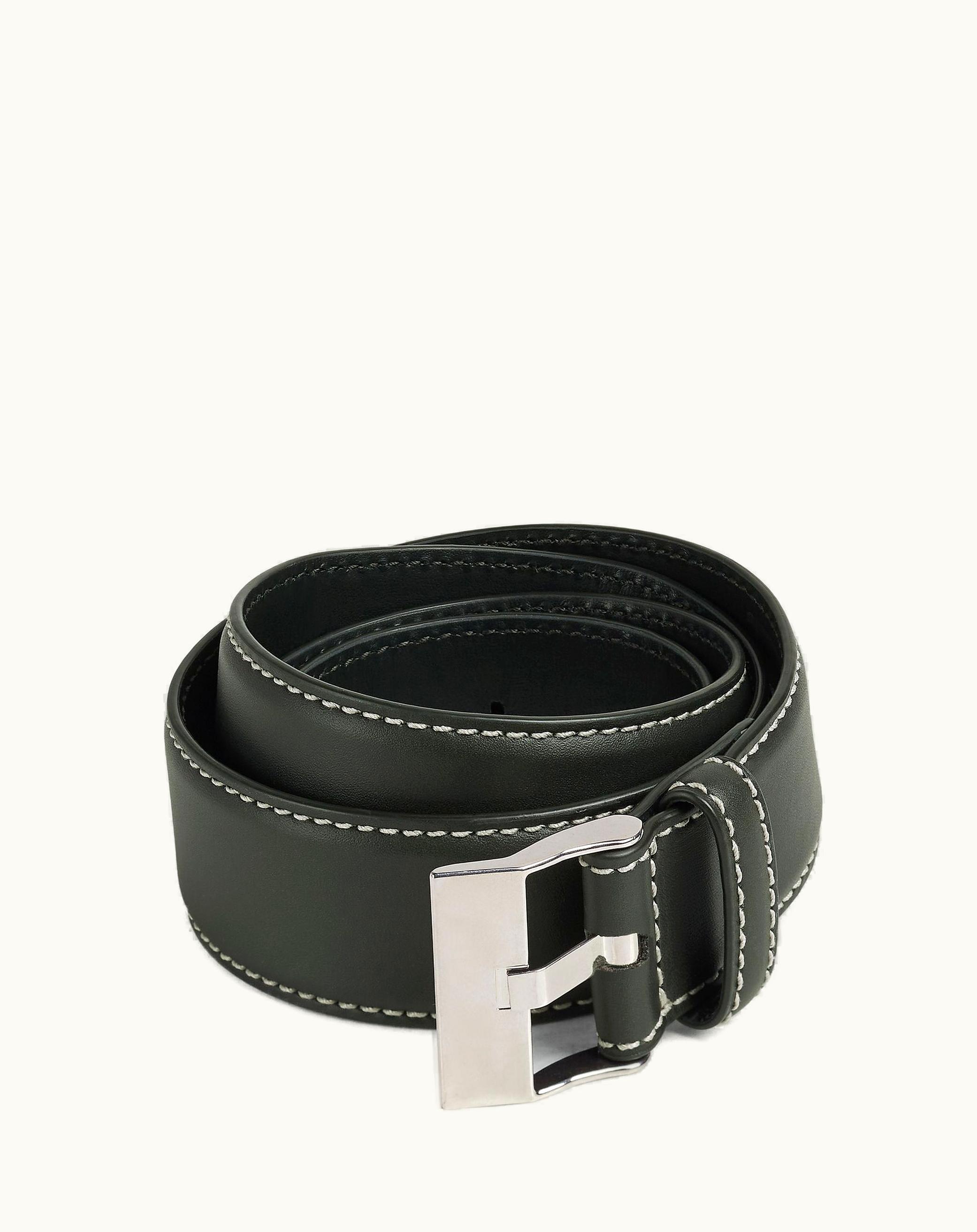 Bottega Veneta Bottega Veneta Men's Watch Belt In Dark Green / Natural