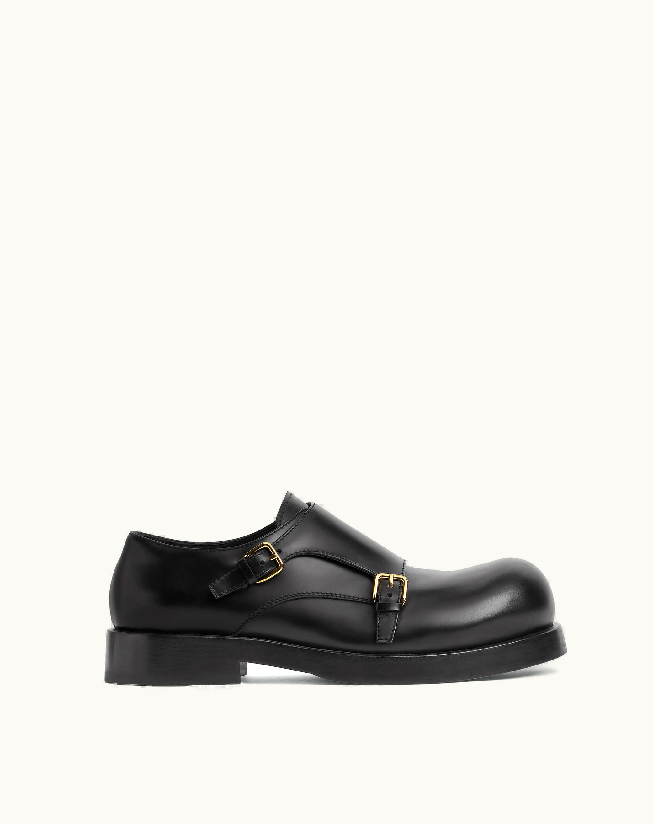 Bottega Veneta Bottega Veneta Men's Helium Monk Strap In Black