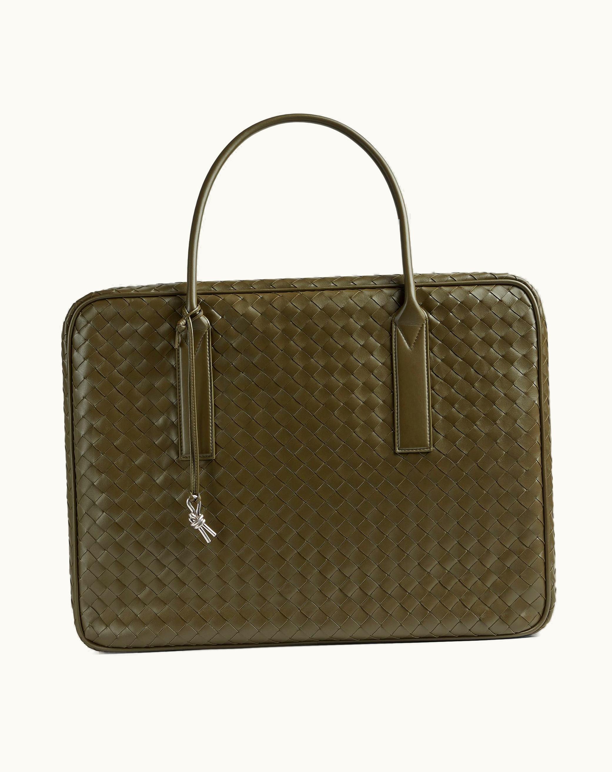 Bottega Veneta Bottega Veneta Men's Getaway Large Weekender In Mustard