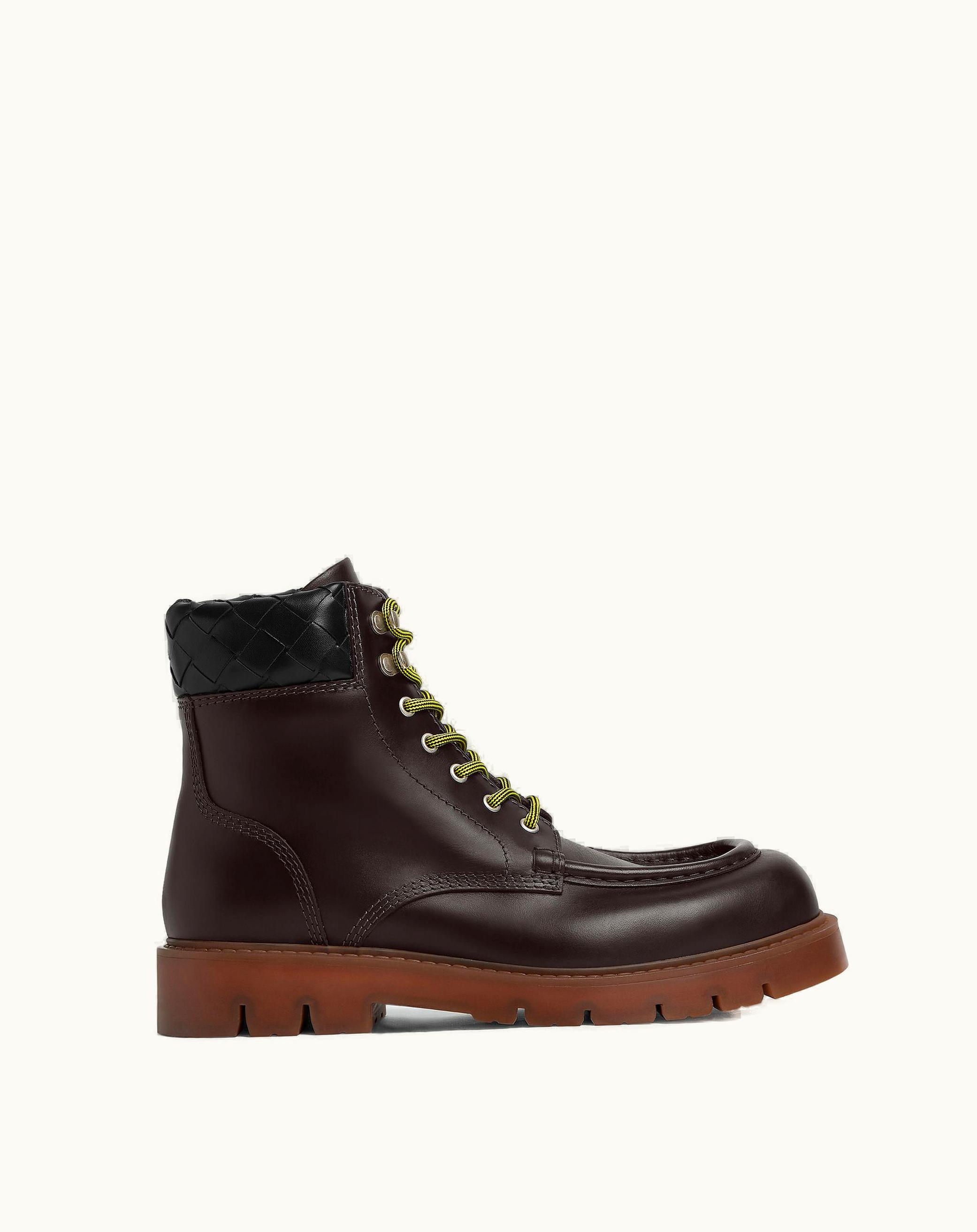 Bottega Veneta Bottega Veneta Men's Haddock Lace-Up Ankle Boot In Fondant / Rubber