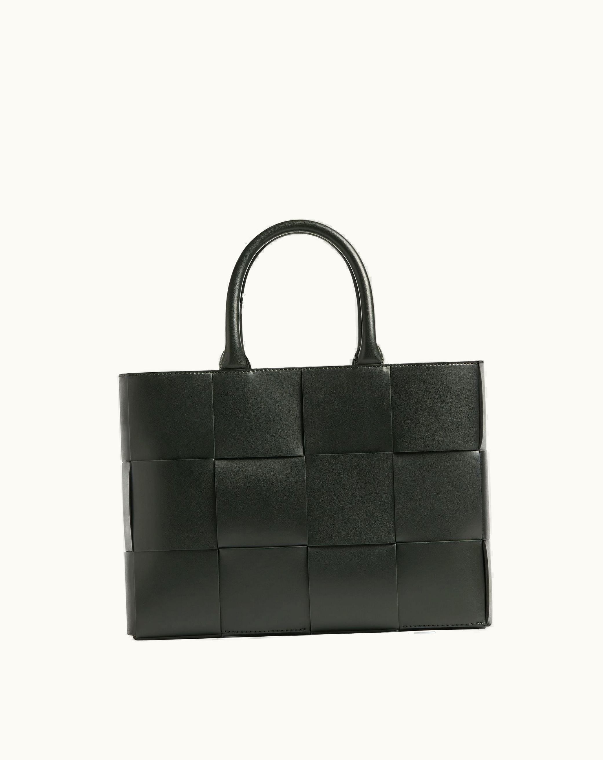 Bottega Veneta Bottega Veneta Men's Small Arco Tote Bag With Strap In Dark Green