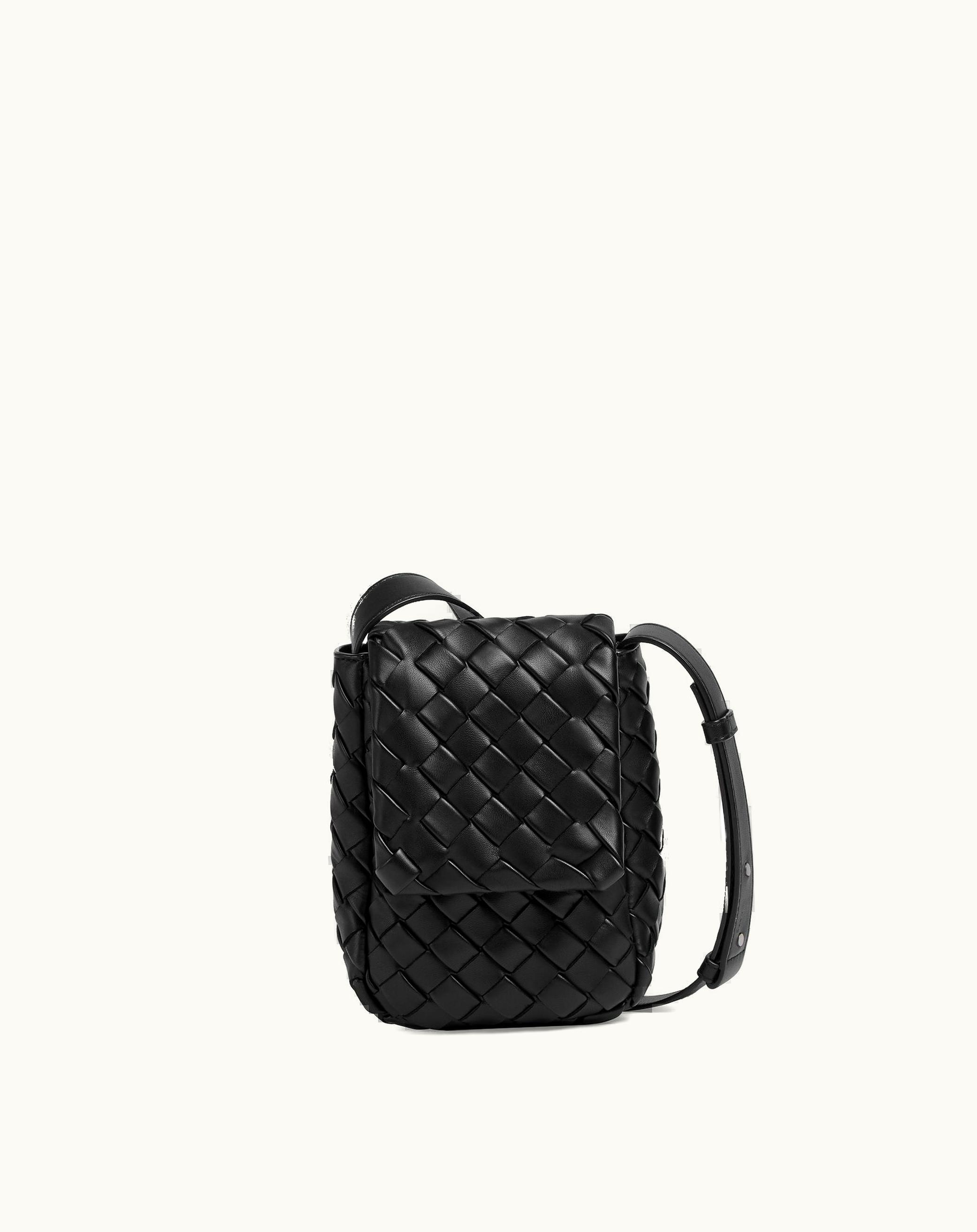 Bottega Veneta Bottega Veneta Men's Mini Vertical Cobble In Black