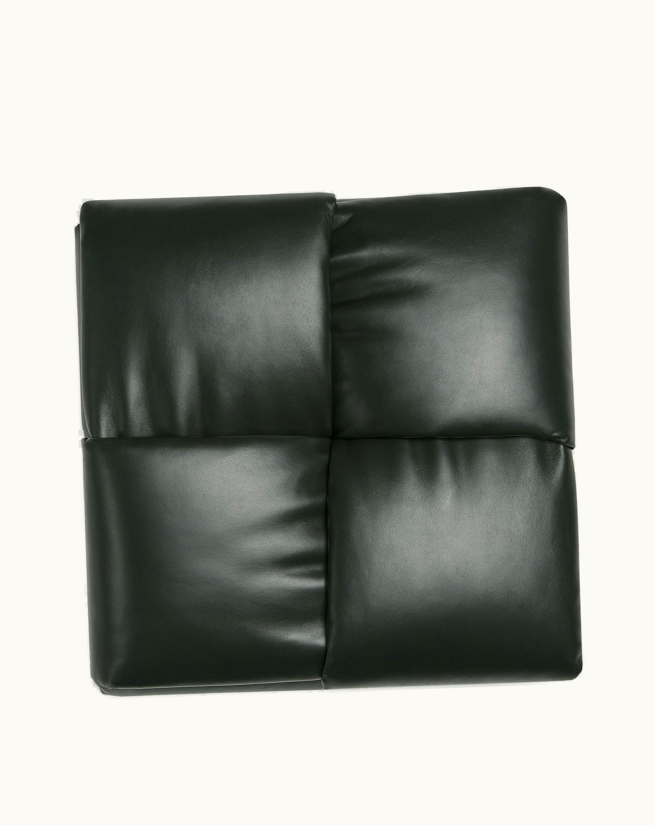 Bottega Veneta Bottega Veneta Padded Intreccio Cushion In Dark Green