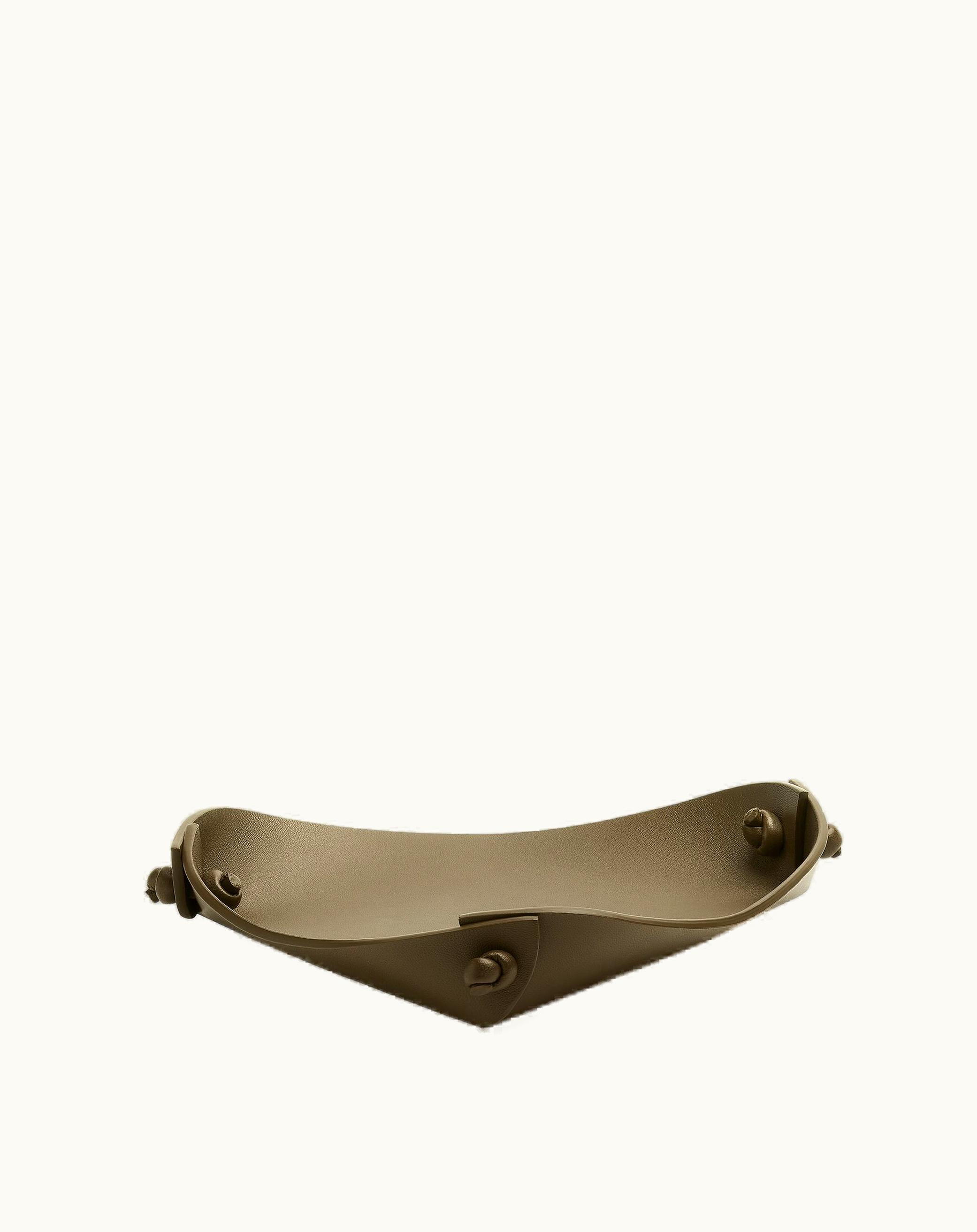 Bottega Veneta Bottega Veneta Leather Tray - M In Mustard