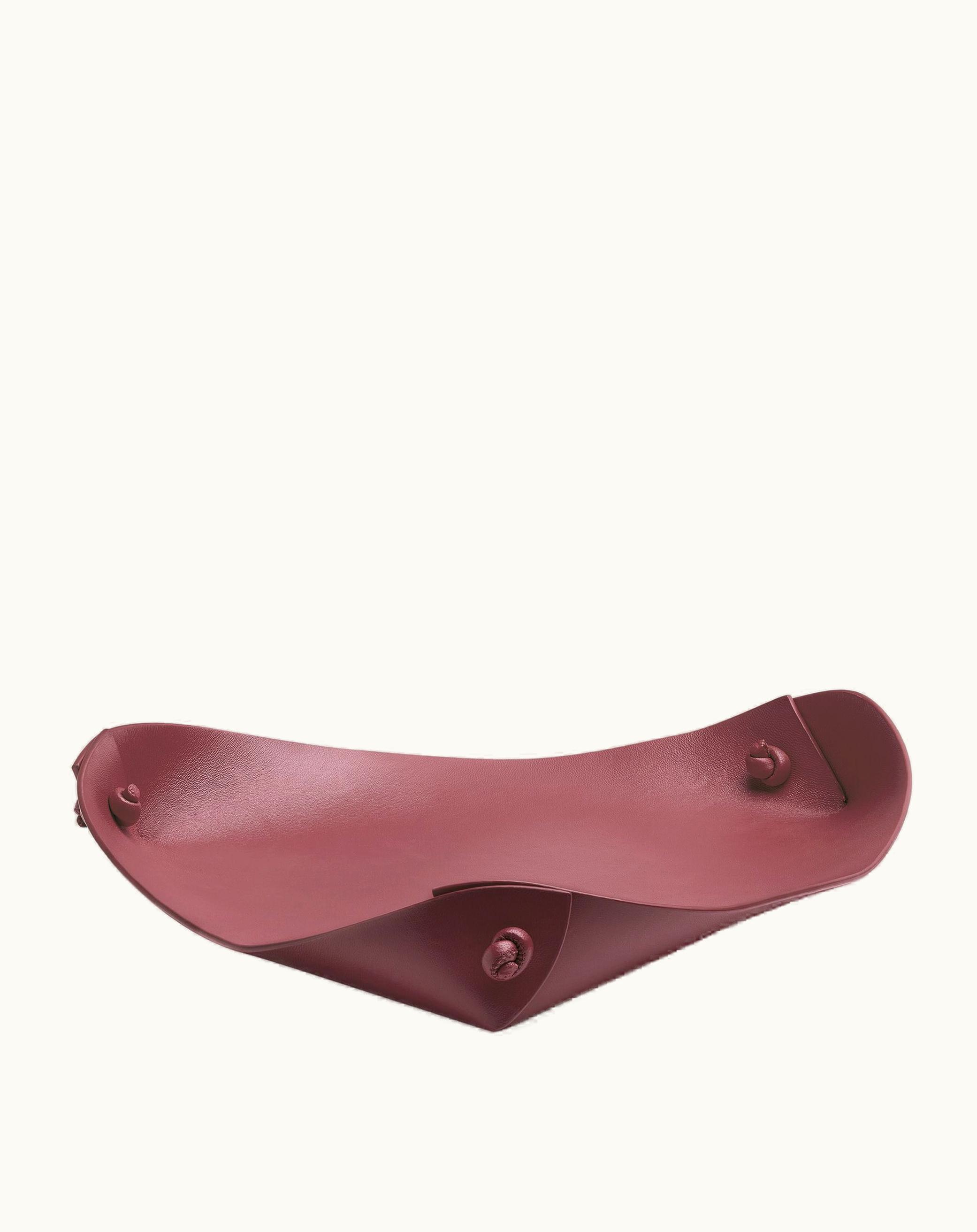 Bottega Veneta Bottega Veneta Leather Tray - L In Barolo