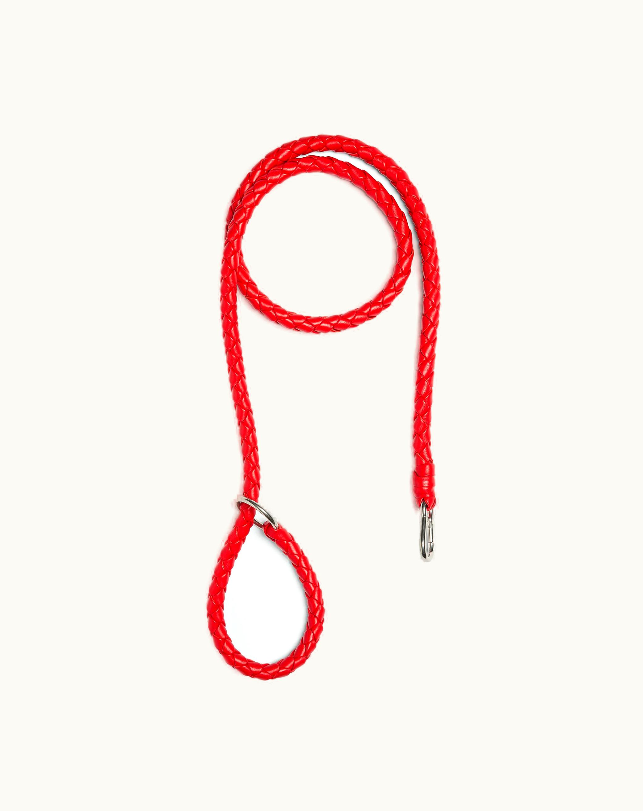 Bottega Veneta Bottega Veneta Intrecciato Pet Leash (S-L) In Red Stone