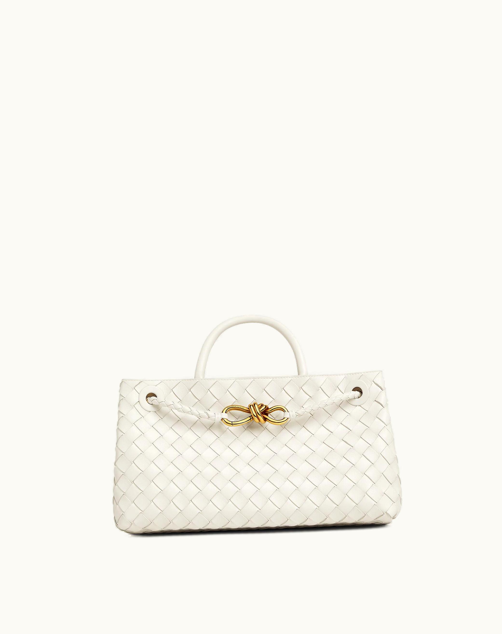 Bottega Veneta Bottega Veneta Women's Small East / West Andiamo In White