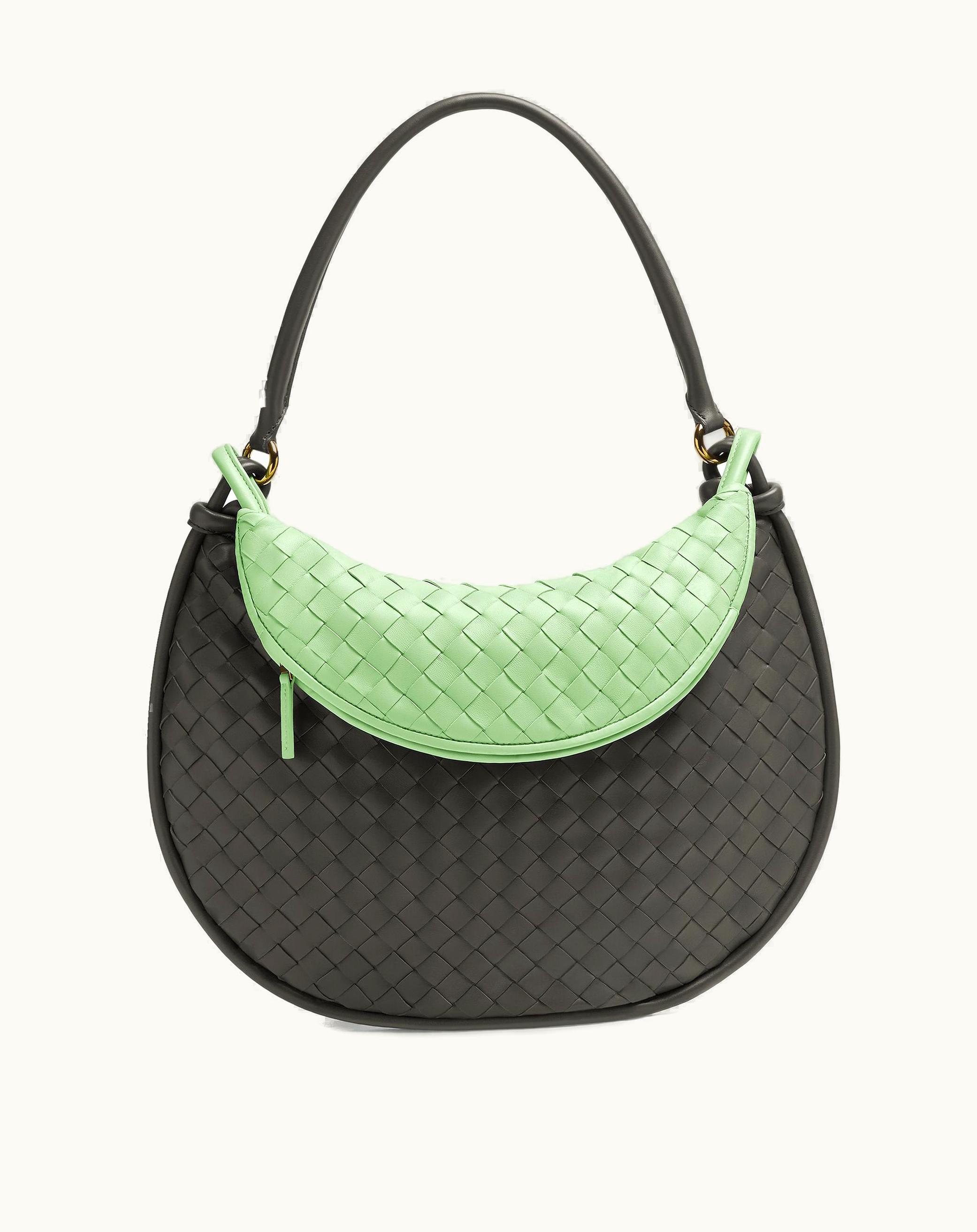 Bottega Veneta Bottega Veneta Women's Large Gemelli In Light Graphite / Fresh Mint