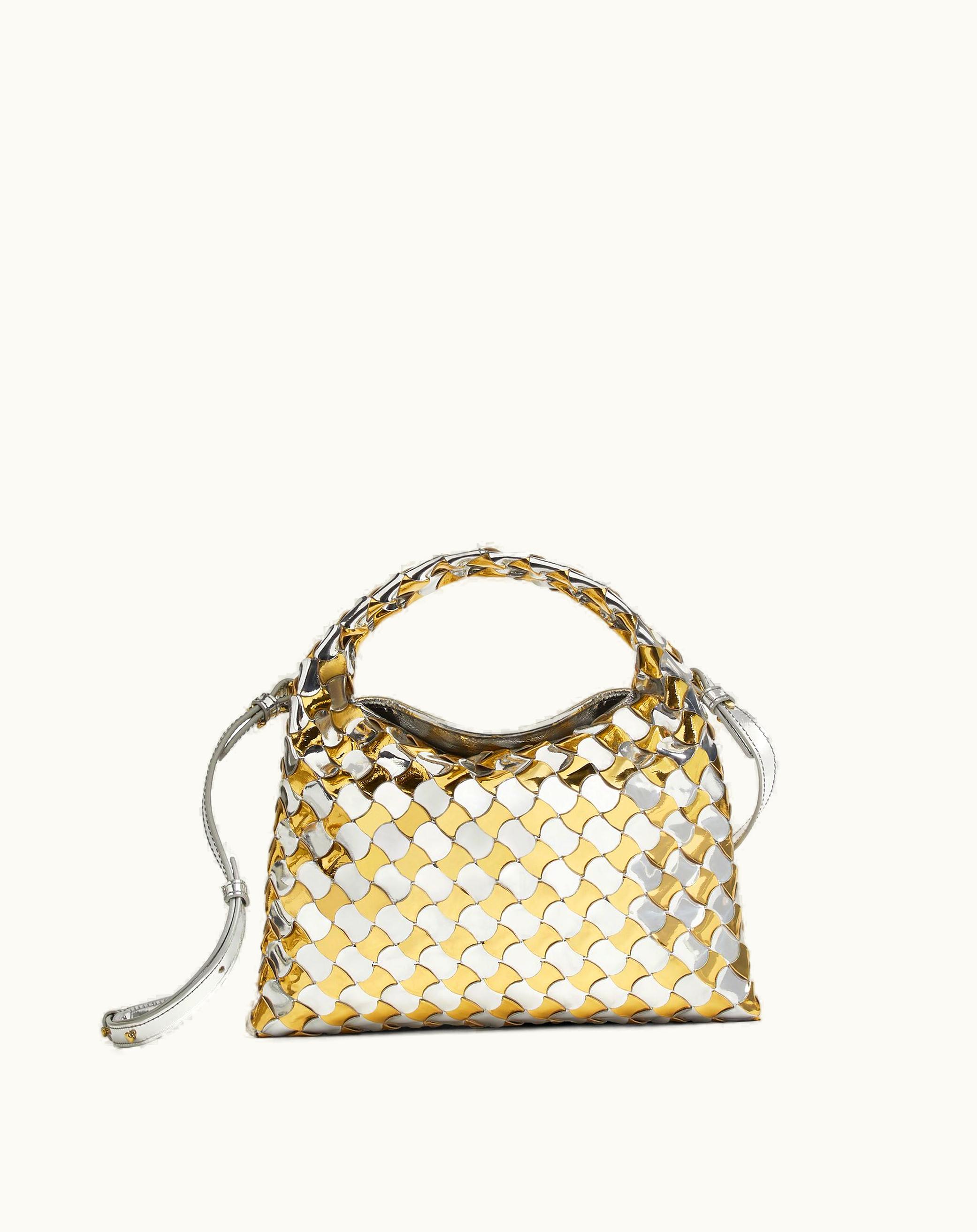 Bottega Veneta Bottega Veneta Women's Mini Hop In Silver / Gold