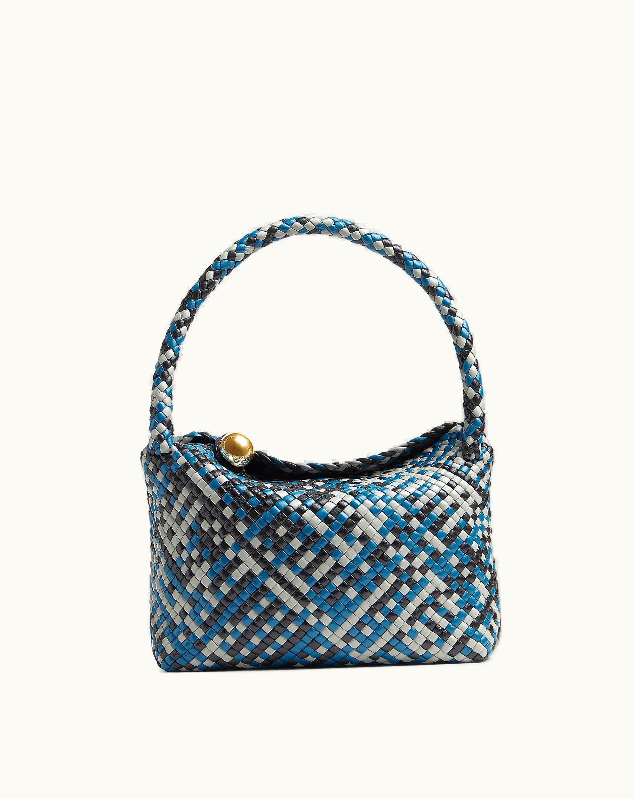 Bottega Veneta Bottega Veneta Women's Tosca Shoulder Bag In Black / Agate Grey / Deep Pacific