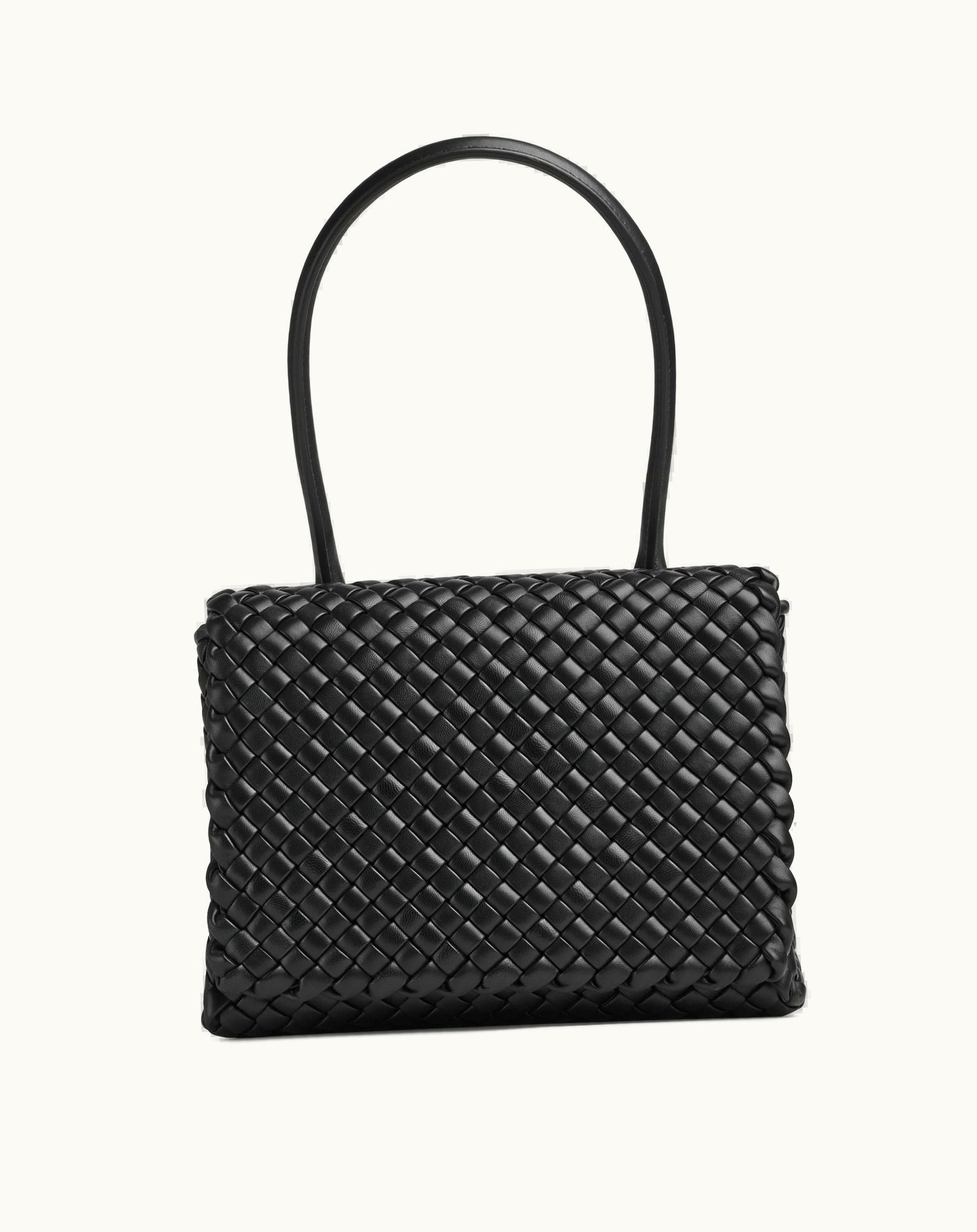 Bottega Veneta Bottega Veneta Patti Top Handle Bag In Black