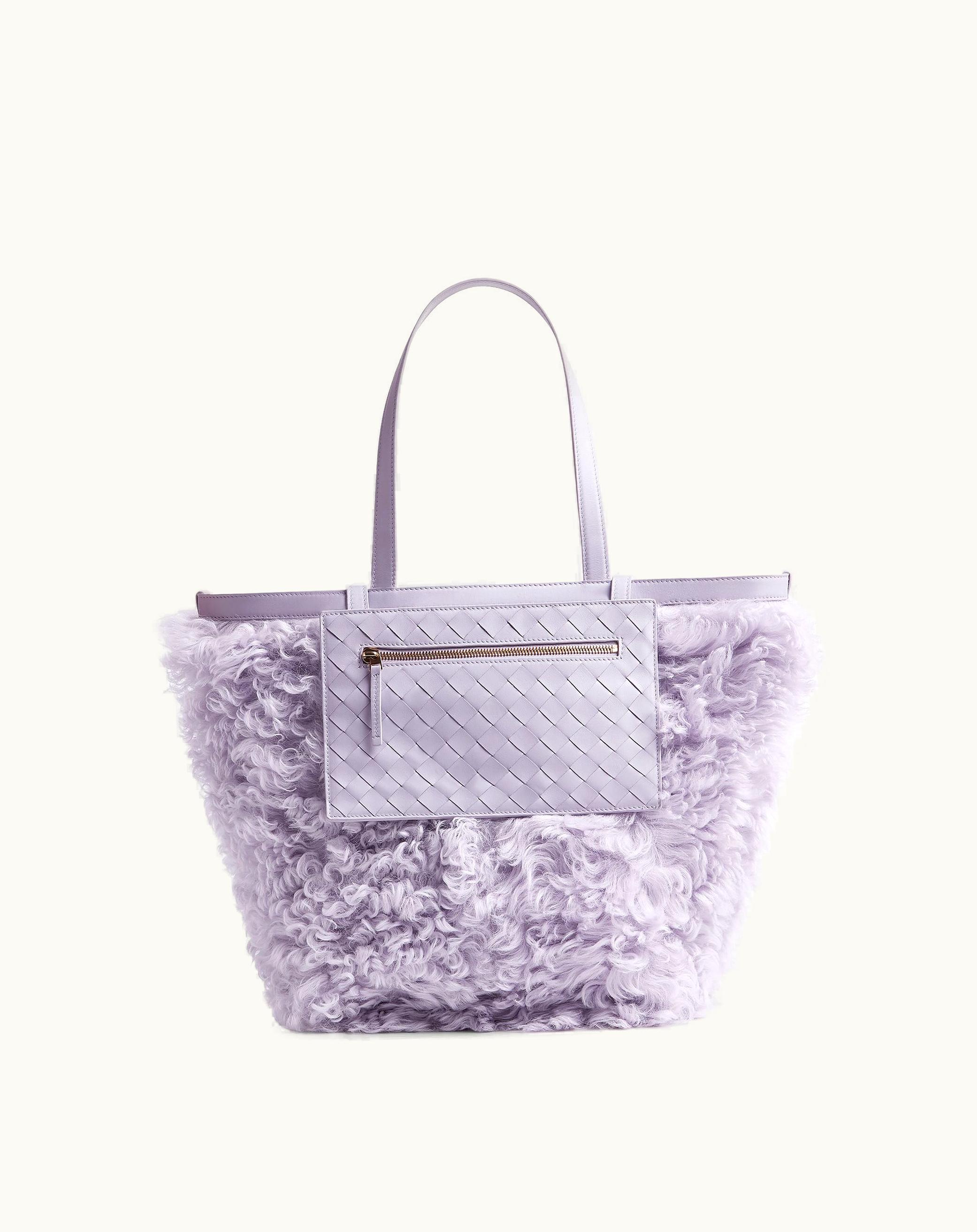 Bottega Veneta Bottega Veneta Women's Medium Flip Flap In Light Amethyst / Oyster