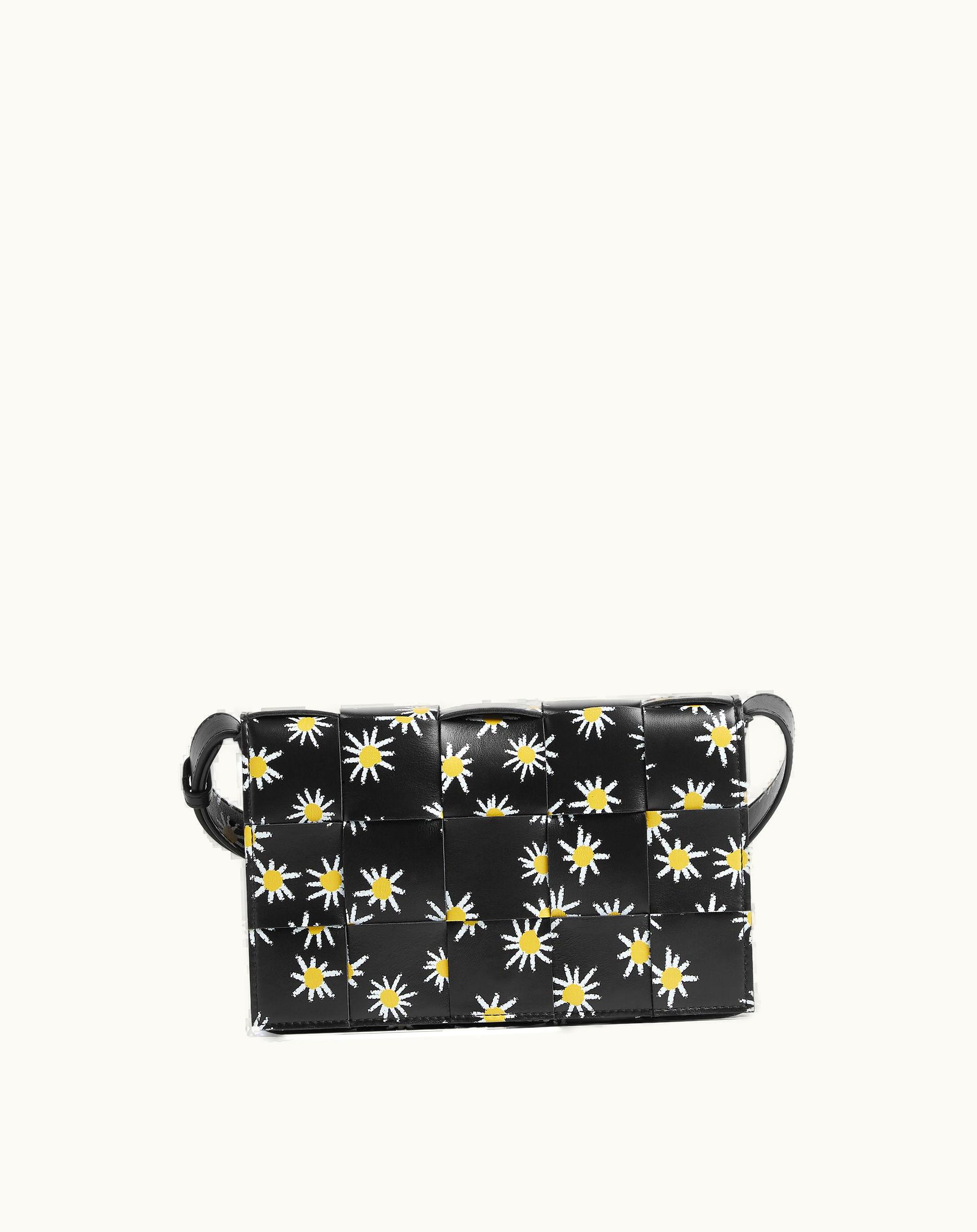 Bottega Veneta Bottega Veneta Women's Cassette In Black / White / Yellow