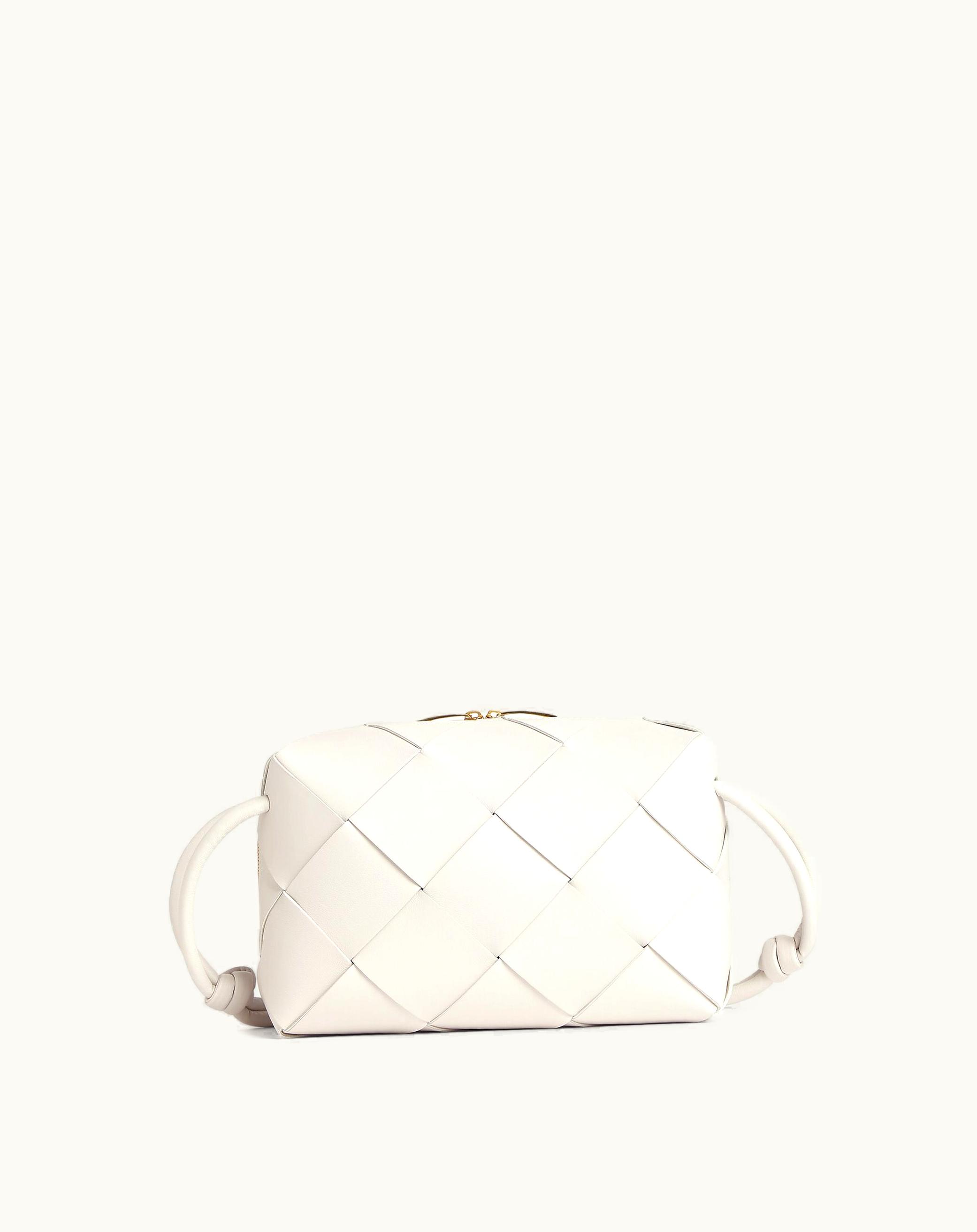 Bottega Veneta Bottega Veneta Small Cassette Camera Bag In White