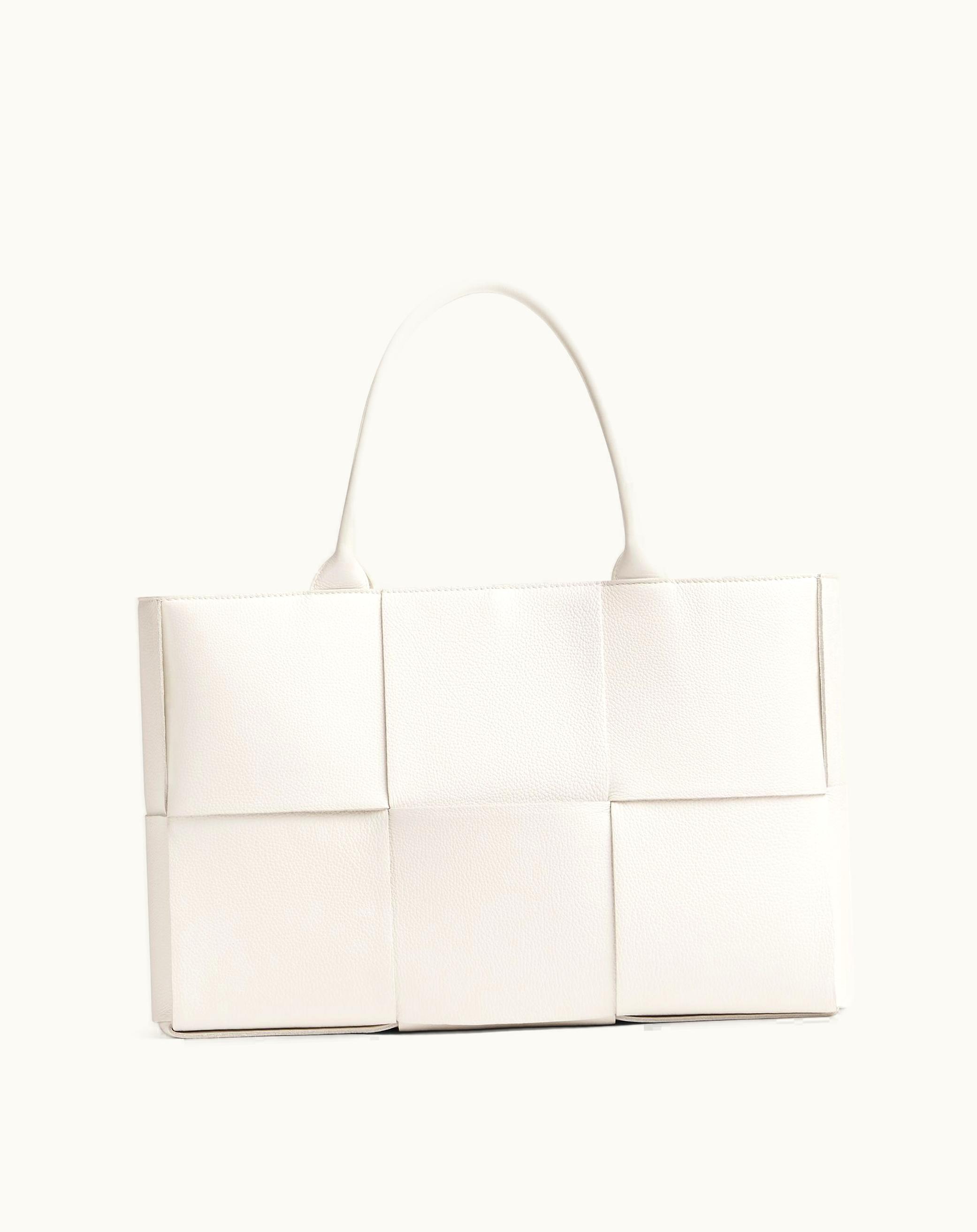 Bottega Veneta Bottega Veneta Medium Arco Tote Bag In White