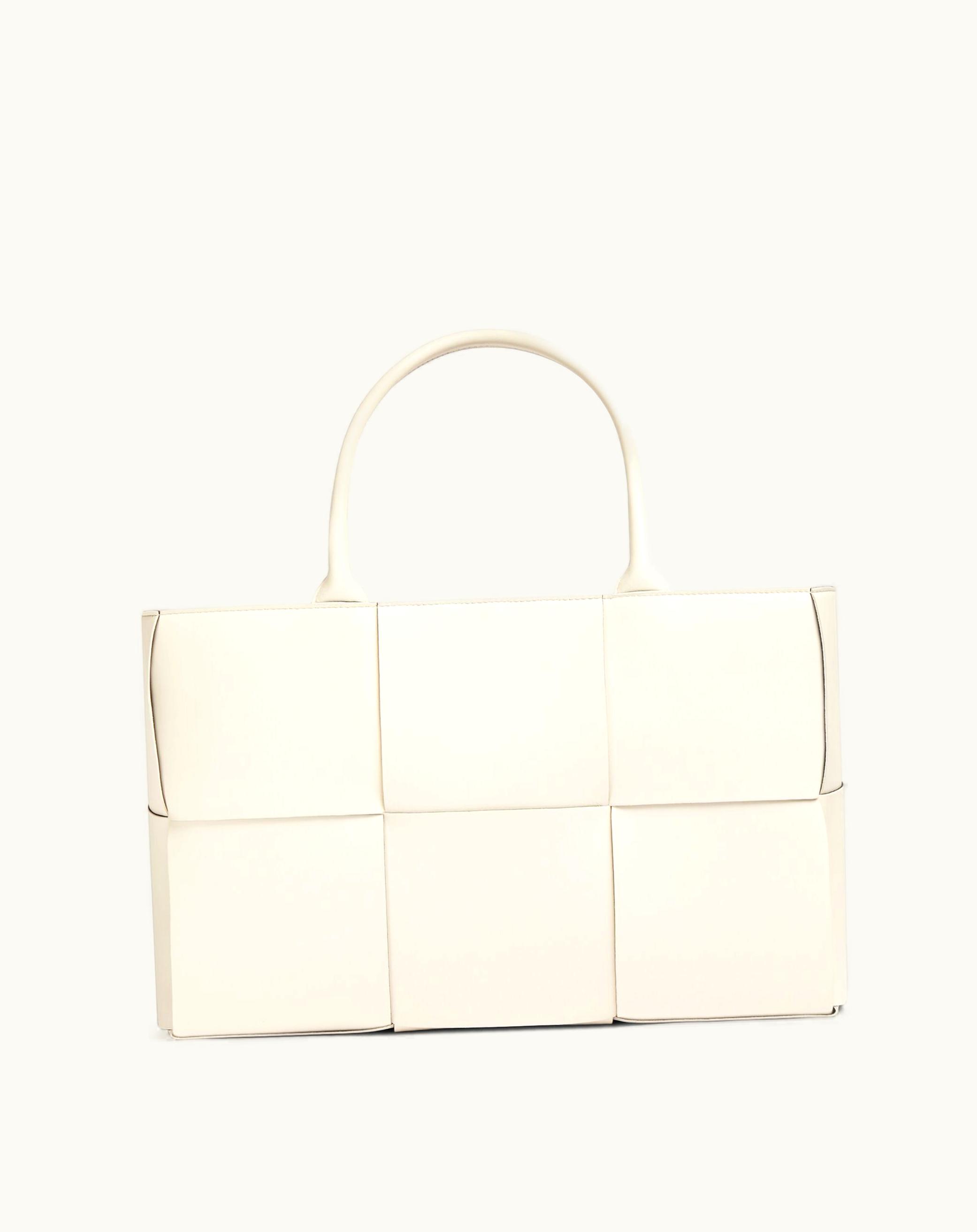Bottega Veneta Bottega Veneta Medium Arco Tote Bag In White / Black