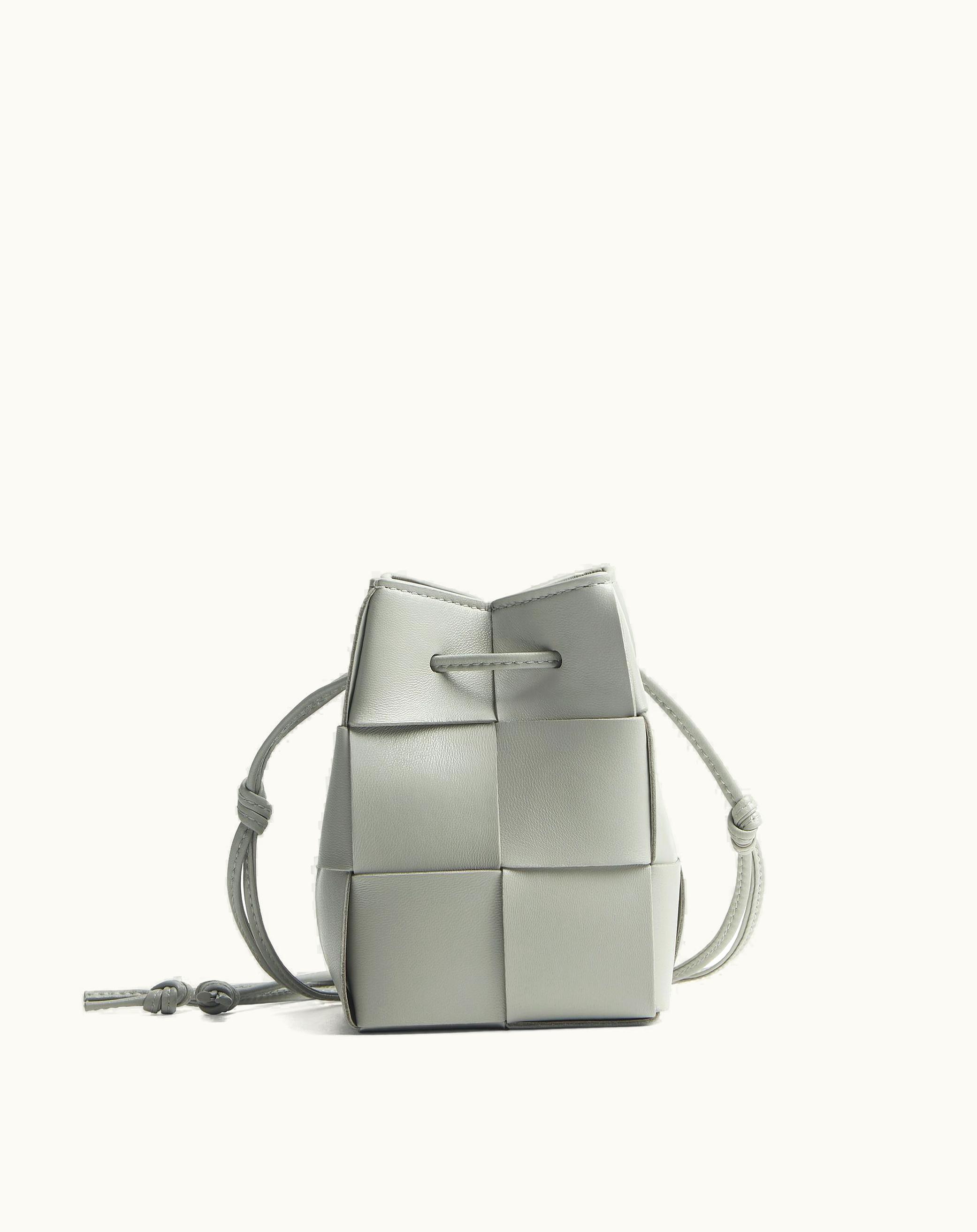 Bottega Veneta Bottega Veneta Women's Mini Cassette Bucket Bag In Agate Grey