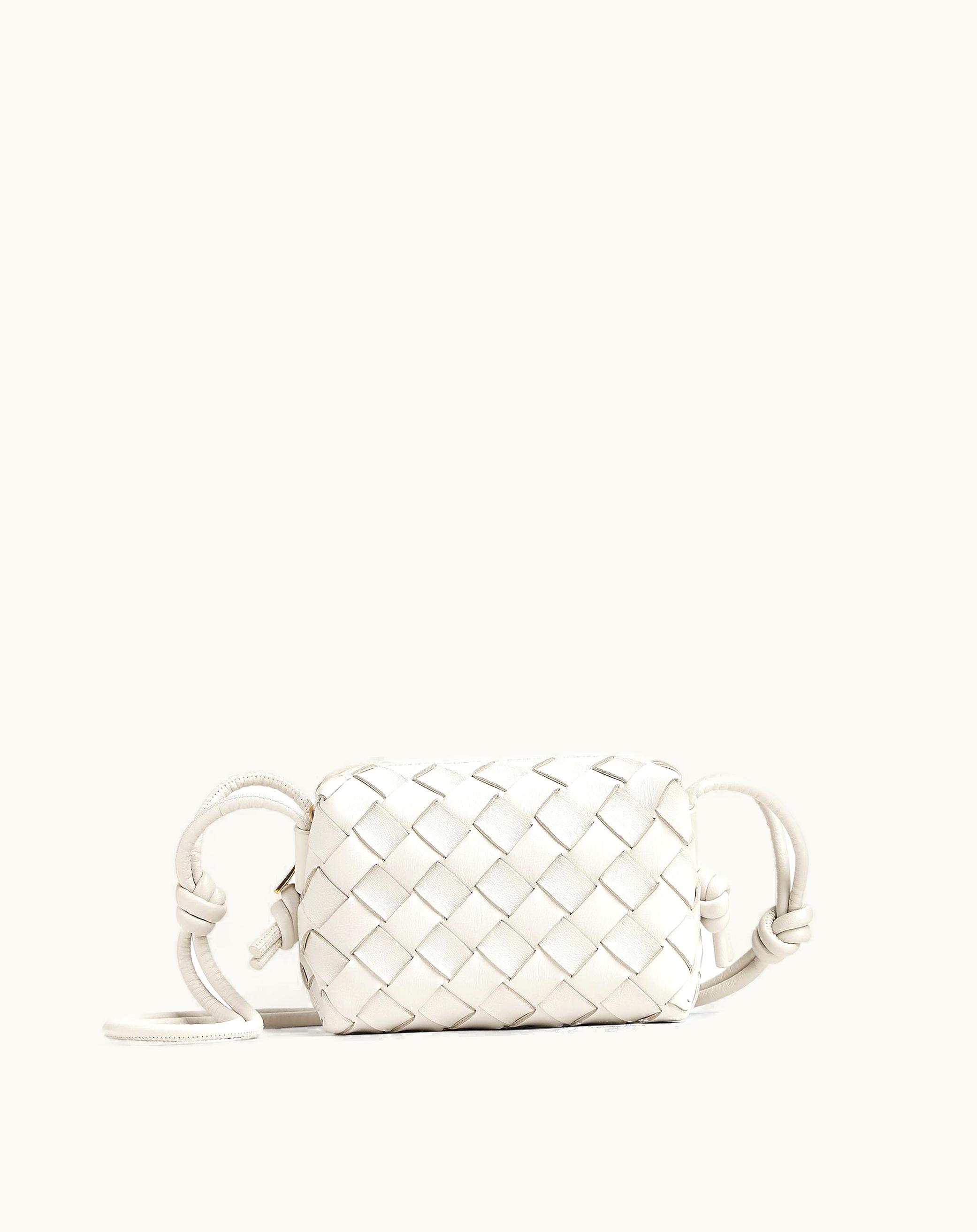 Bottega Veneta Bottega Veneta Candy Loop Camera Bag In White